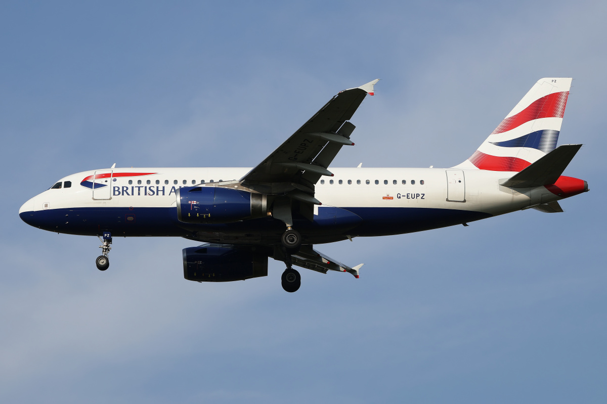 G-EUPZ (Samoloty » Spotting na EPWA » Airbus A319-100 » British Airways)