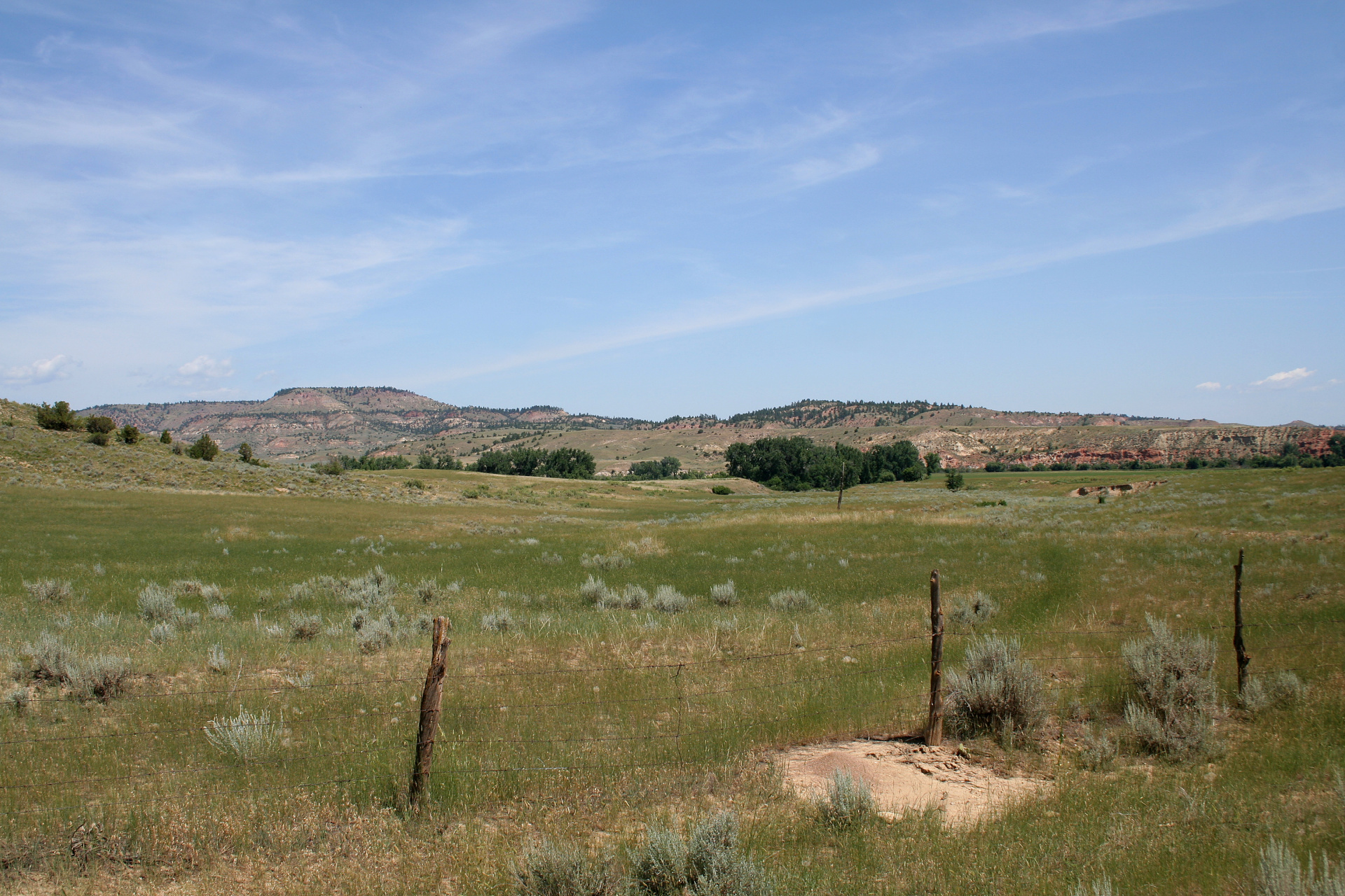 Widok na pole bitwy (Podróże » USA: Epopeja Czejeńska » Cheyenne Epic » Battle of the Butte (Wolf Mountain))