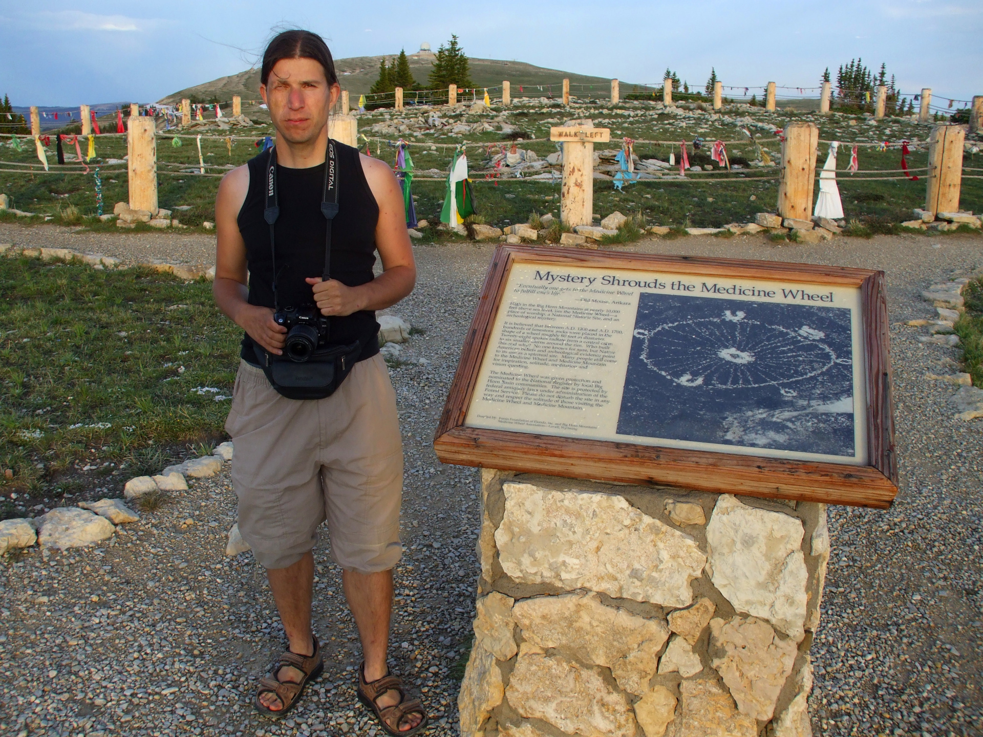 Me at the Medicine Wheel (Travels » US Trip 2: Cheyenne Epic » The Country » Bighorn Mountains)