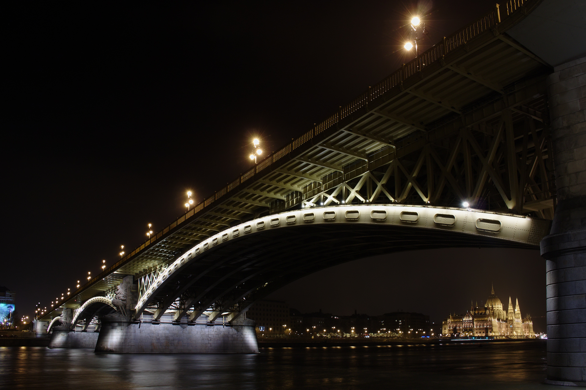 Margit híd - Most Małgorzaty (Podróże » Budapeszt » Budapeszt w nocy)