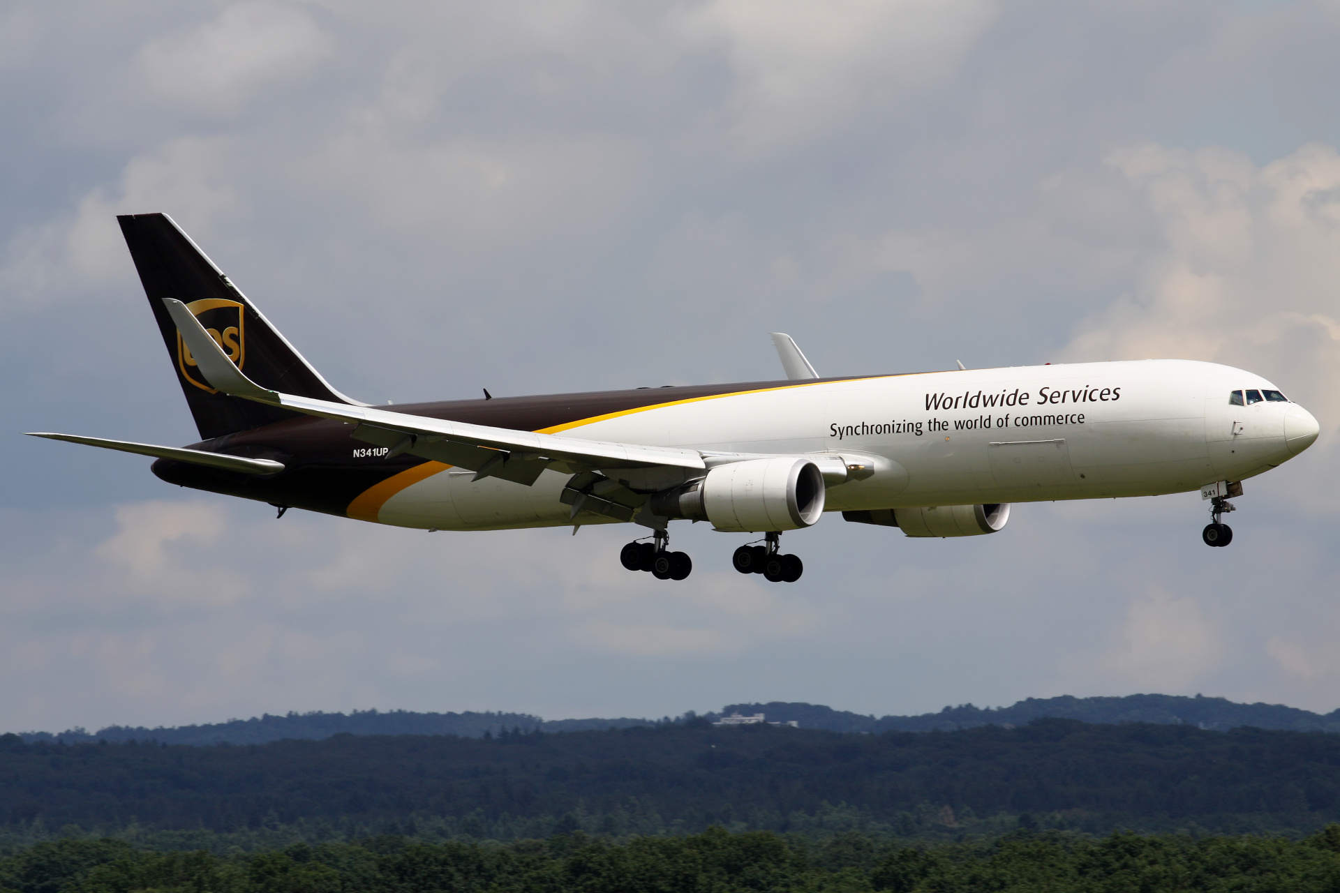Boeing 767-300F, N341UP, United Parcel Service (UPS) Airlines (Travels » Cologne » Aircraft)