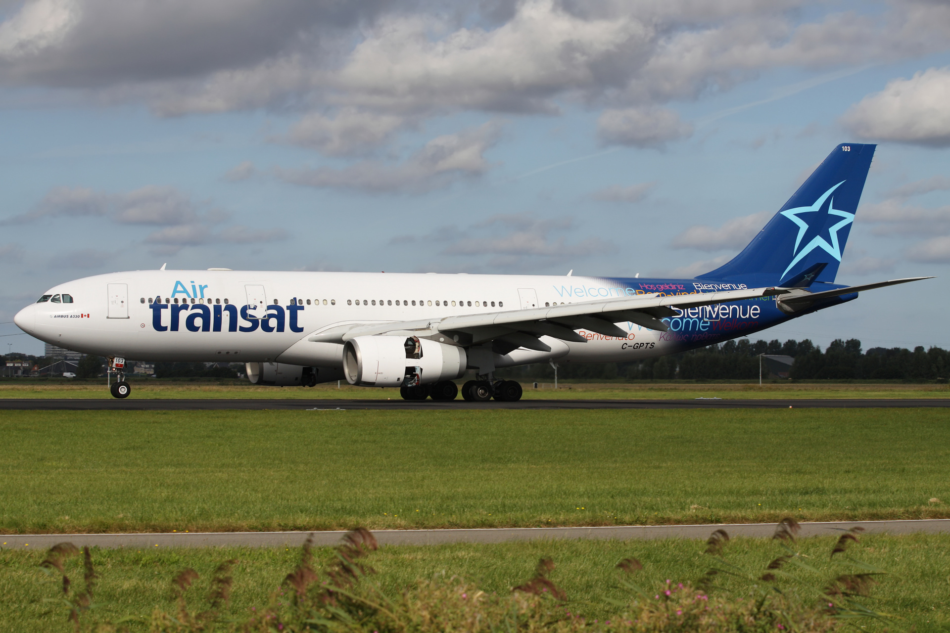 C-GPTS, Air Transat (Samoloty » Spotting na Schiphol » Airbus A330-200)