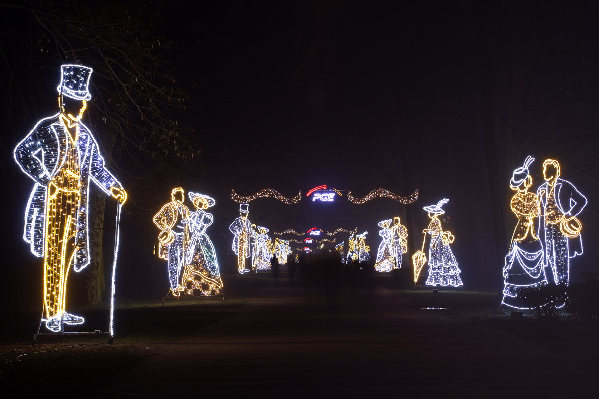 Łazienki Park (Warsaw » Christmas Illumination)