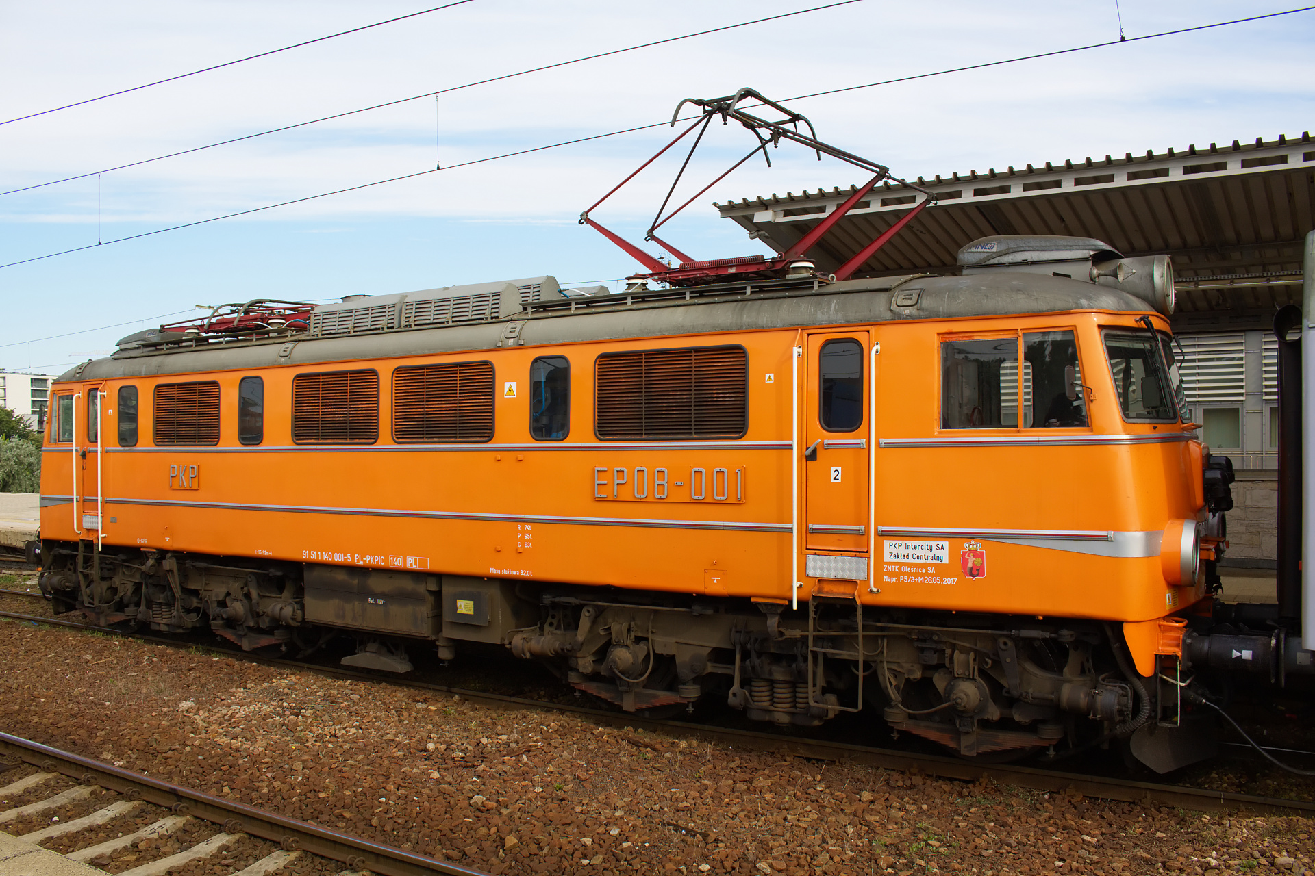 EP08-001 (retro livery) (Vehicles » Trains and Locomotives » Pafawag 102E, PKP Intercity)