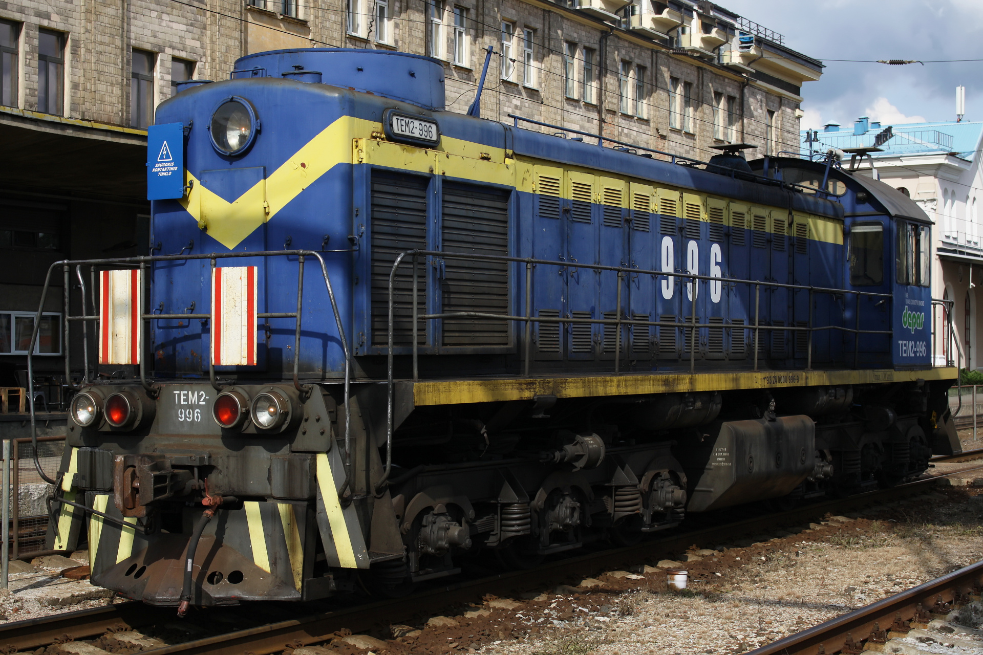 БМЗ/ЛТЗ (BMZ/LTZ) TEM2-996, Vilnius Locomotive Repair Depot (Podróże » Wilno » Pojazdy » Pociągi i lokomotywy)