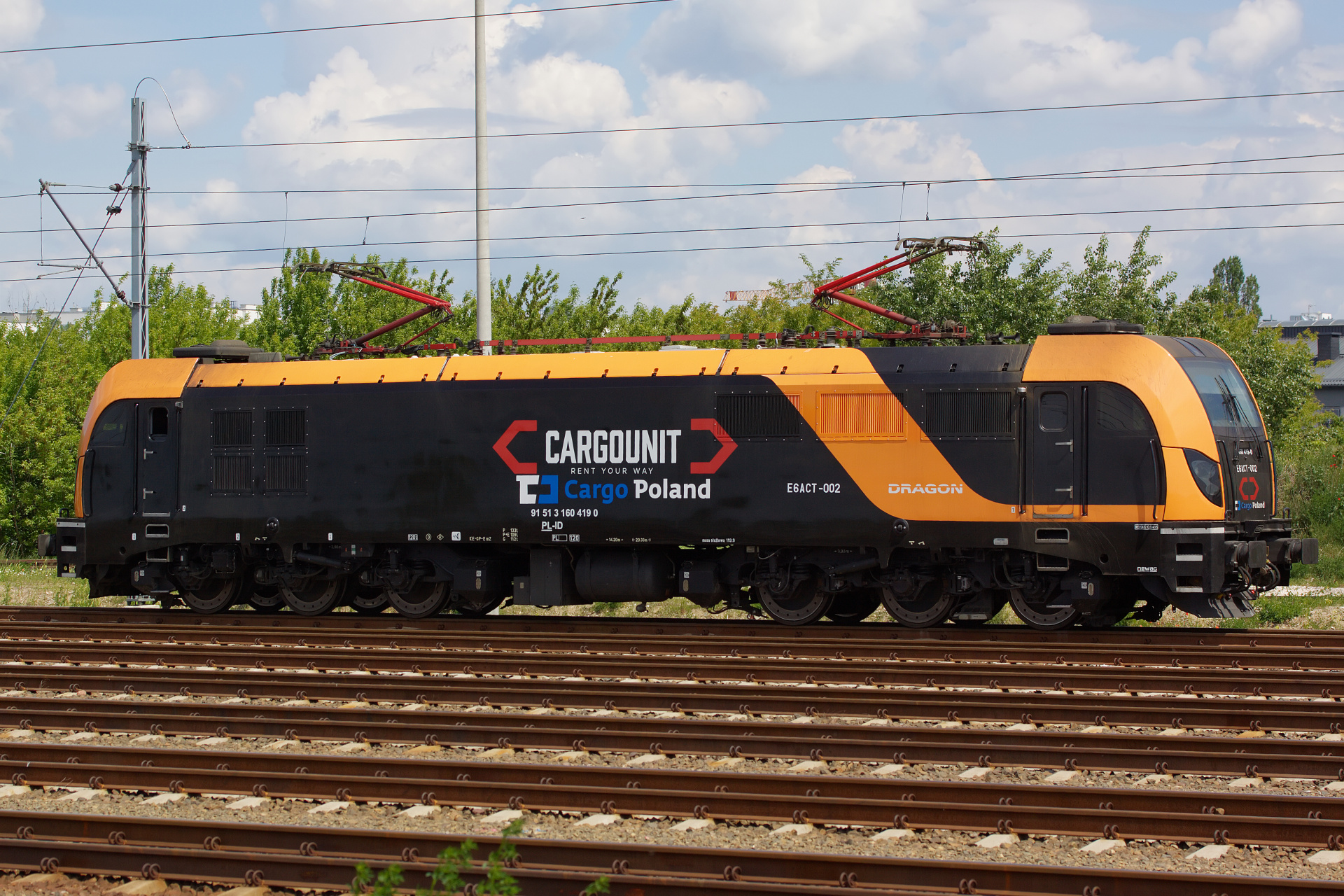 E6ACT-002, CD Cargo Poland (Cargounit) (Vehicles » Trains and Locomotives » Newag E6ACT Dragon)