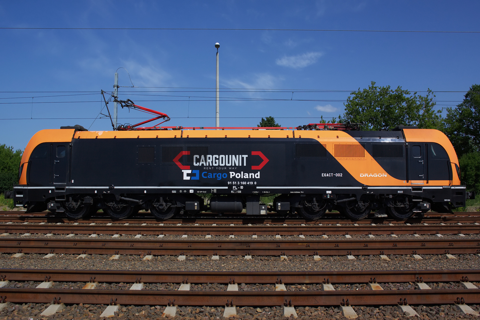 E6ACT-002, CD Cargo Poland (Cargounit) (Vehicles » Trains and Locomotives » Newag E6ACT Dragon)