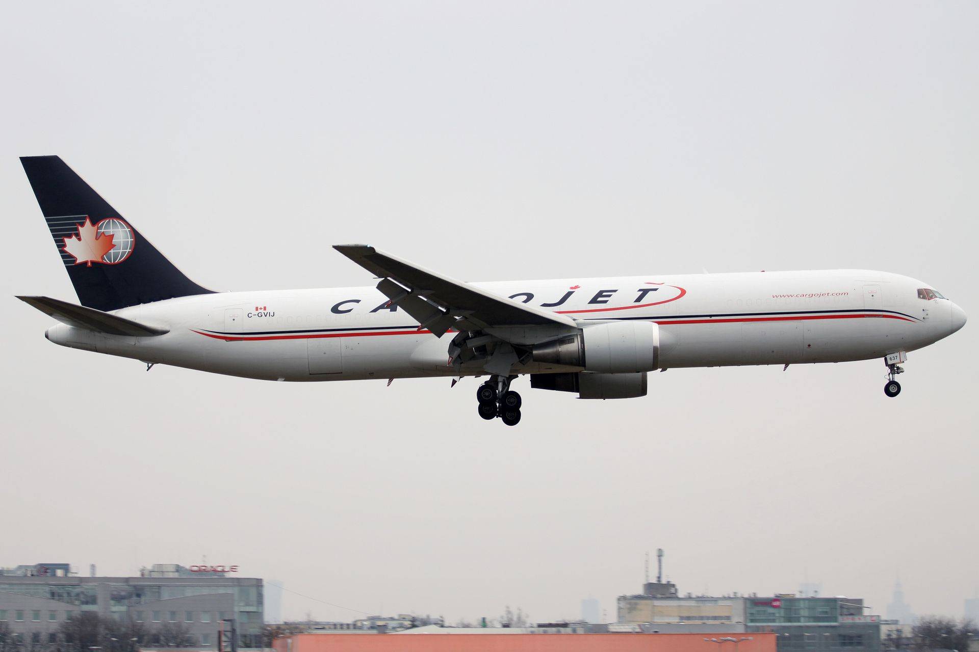 BDSF, C-GVIJ (Samoloty » Spotting na EPWA » Boeing 767-300F » Cargojet Airways)