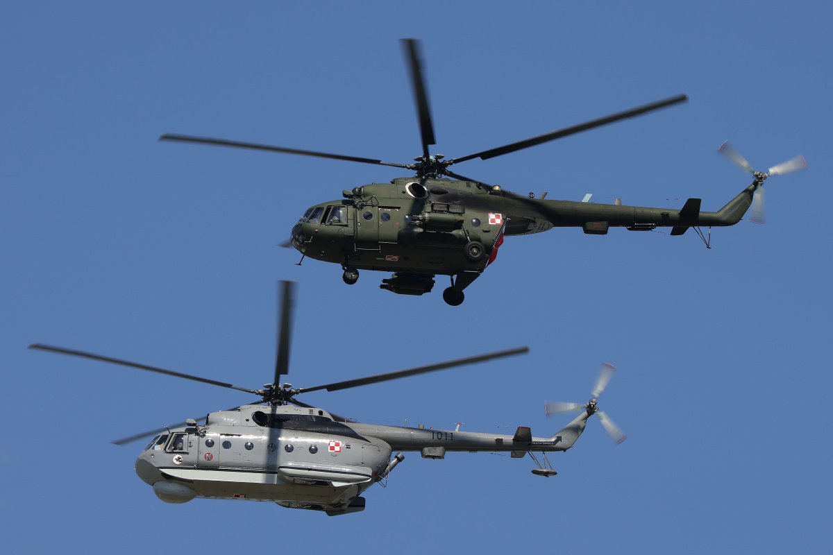 Mil Mi-17, 608, Polskie Siły Powietrzne, Mil Mi-14PŁ, 1011, Polska Marynarka Wojenna