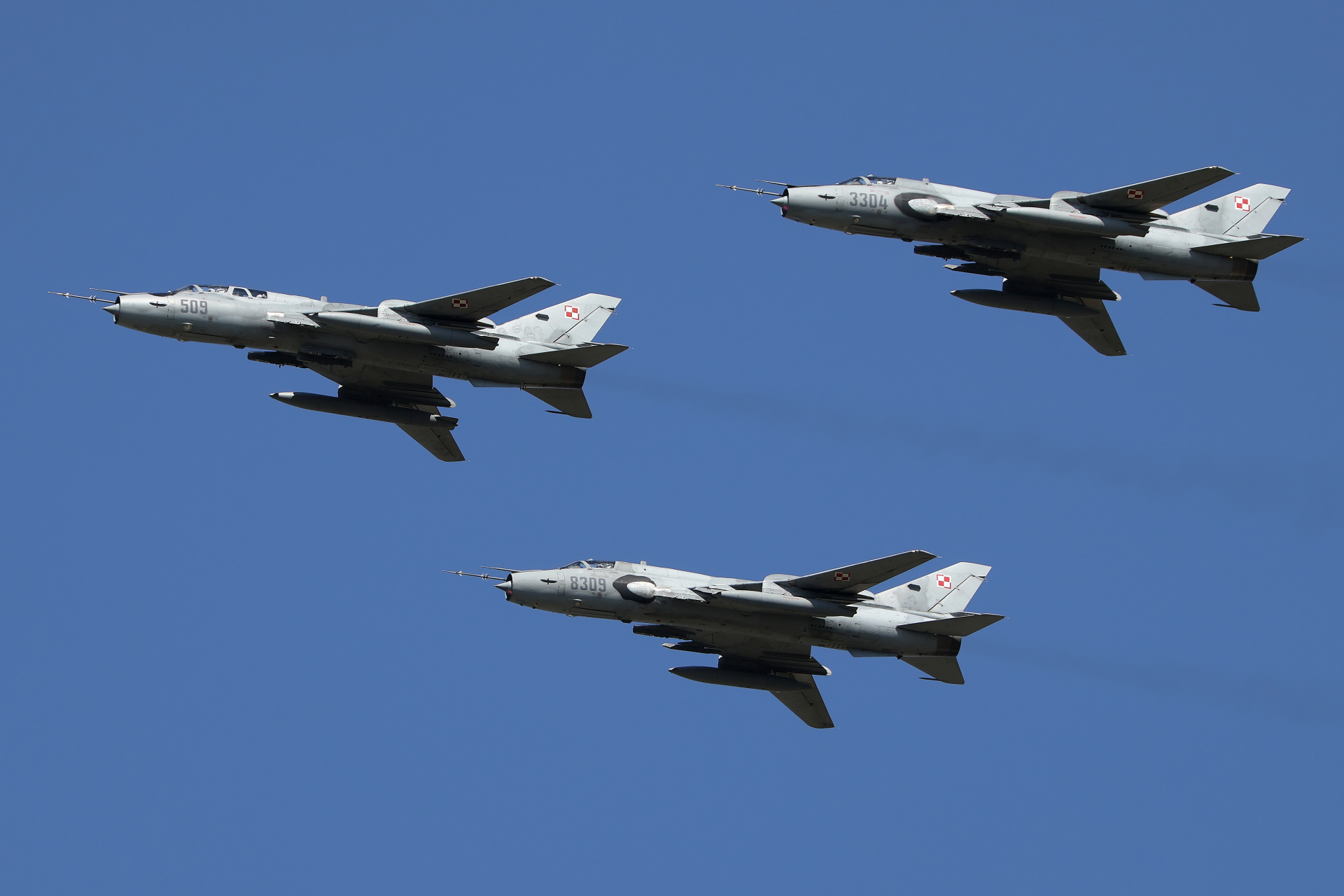 Sukhoi Su-22M4+UM3K, 3304+8309+509, Polish Air Force (Aircraft » Air Show Radom 2023)