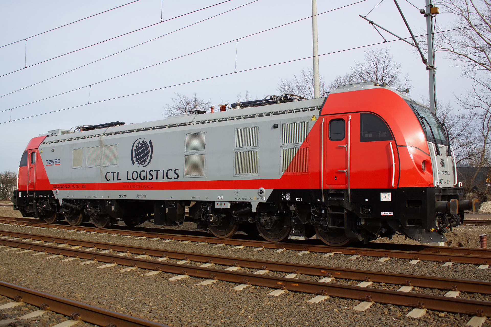 E6ACTa-008, CTL Logistics (Vehicles » Trains and Locomotives » Newag E6ACTa Dragon 2)