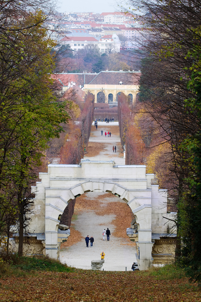 Schönbrunn From Behind Roman Ruins