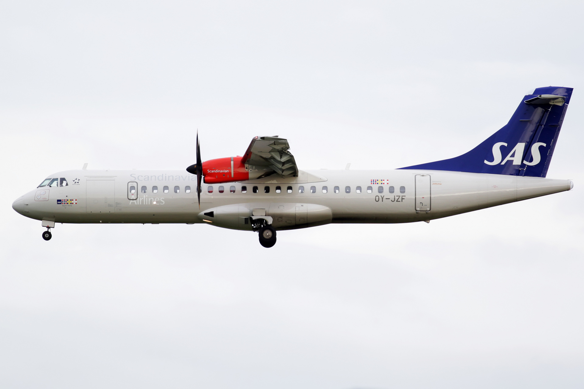 OY-JZF, SAS Scandinavian Airlines (Jettime) (Samoloty » Spotting w Kopenhadze Kastrup » ATR 72)