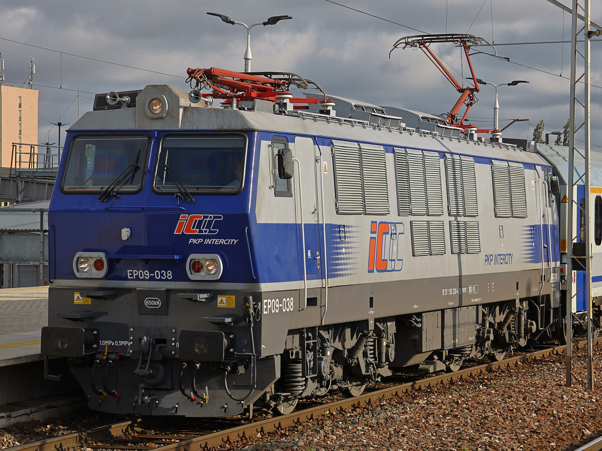 104Ec, EP09-038 (Vehicles » Trains and Locomotives » Pafawag 104E, PKP Intercity)