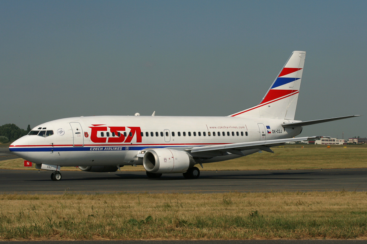 OK-CGJ (Samoloty » Spotting na EPWA » Boeing 737-500 » CSA Czech Airlines)