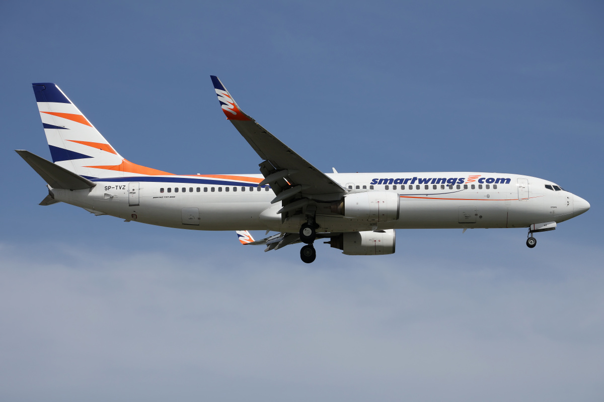 SP-TVZ (Samoloty » Spotting na EPWA » Boeing 737-800 » SmartWings)
