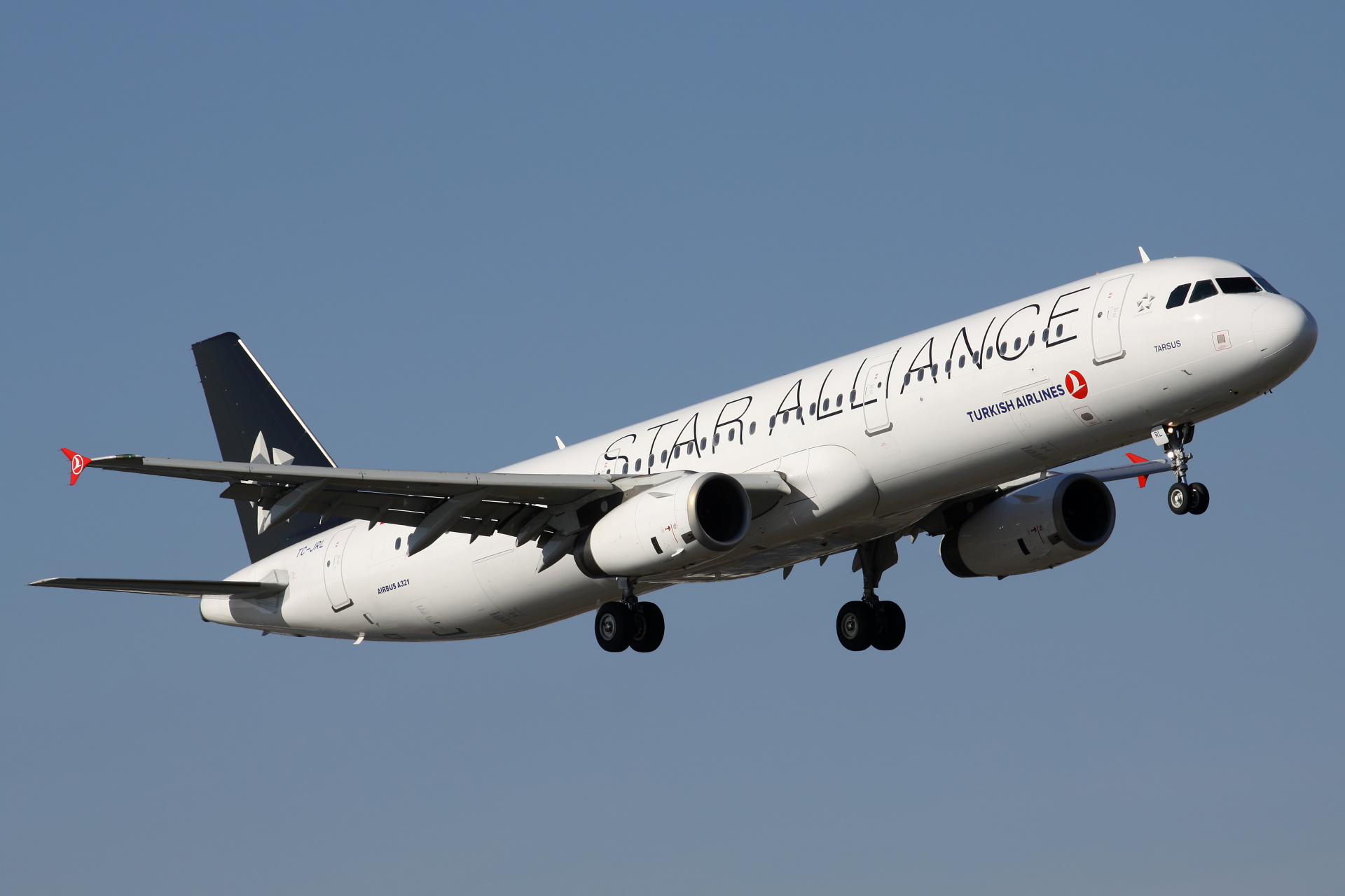 TC-JRL (malowanie Star Alliance) (Samoloty » Spotting na EPWA » Airbus A321-200 » THY Turkish Airlines)