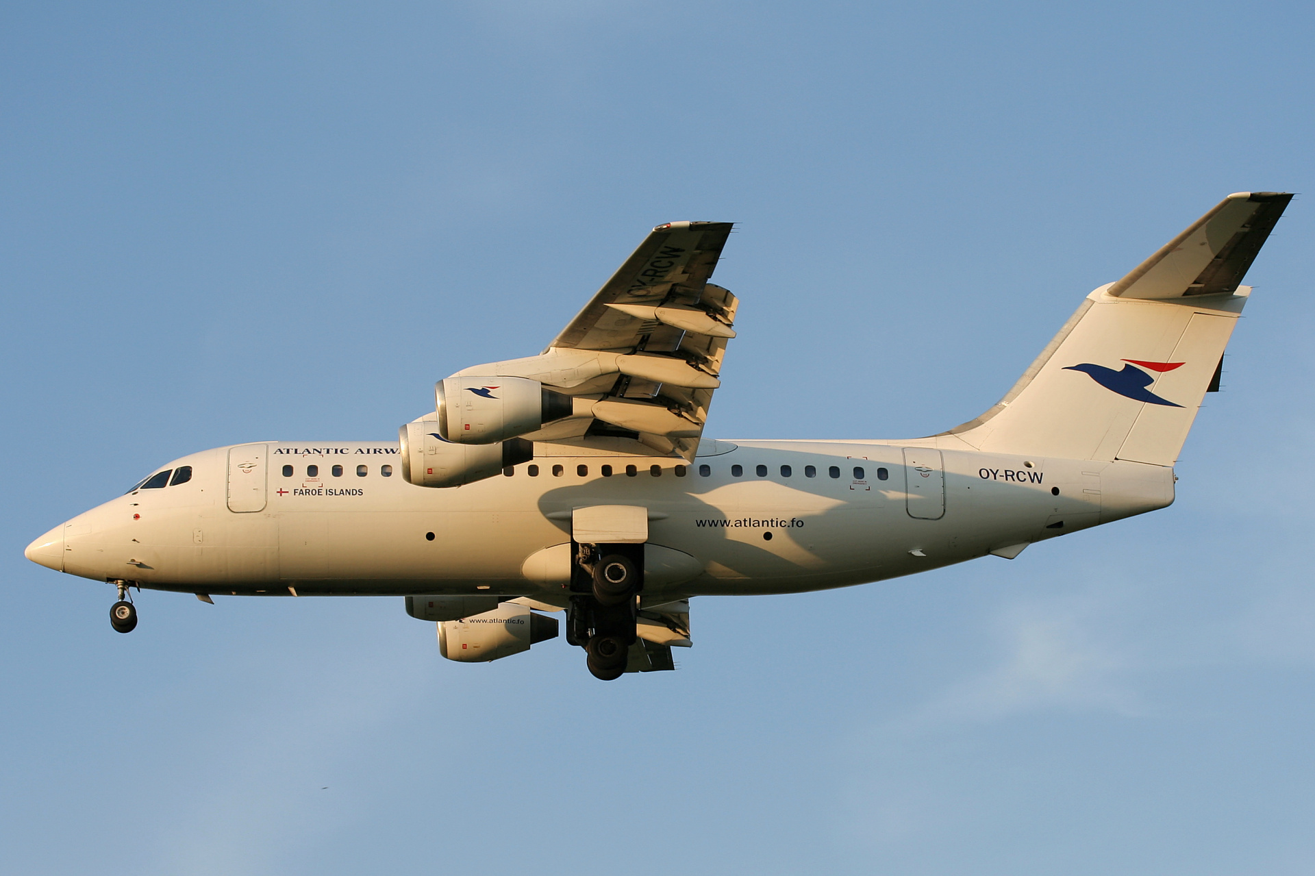 146-200, OY-RCW, Atlantic Air (Samoloty » Spotting na EPWA » BAe 146 i pochodne wersje)