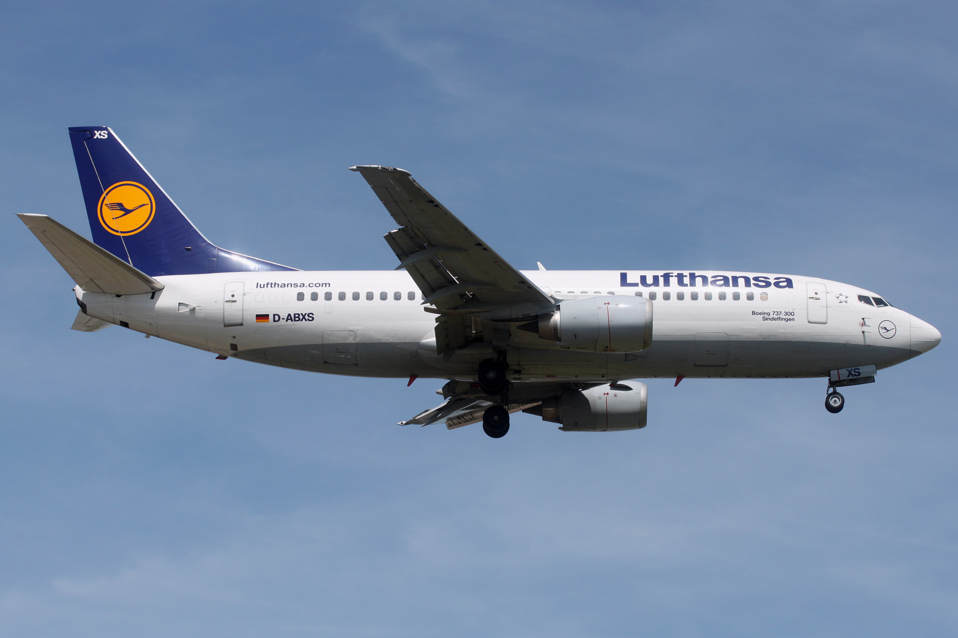 D-ABXS (Samoloty » Spotting na EPWA » Boeing 737-300 » Lufthansa)