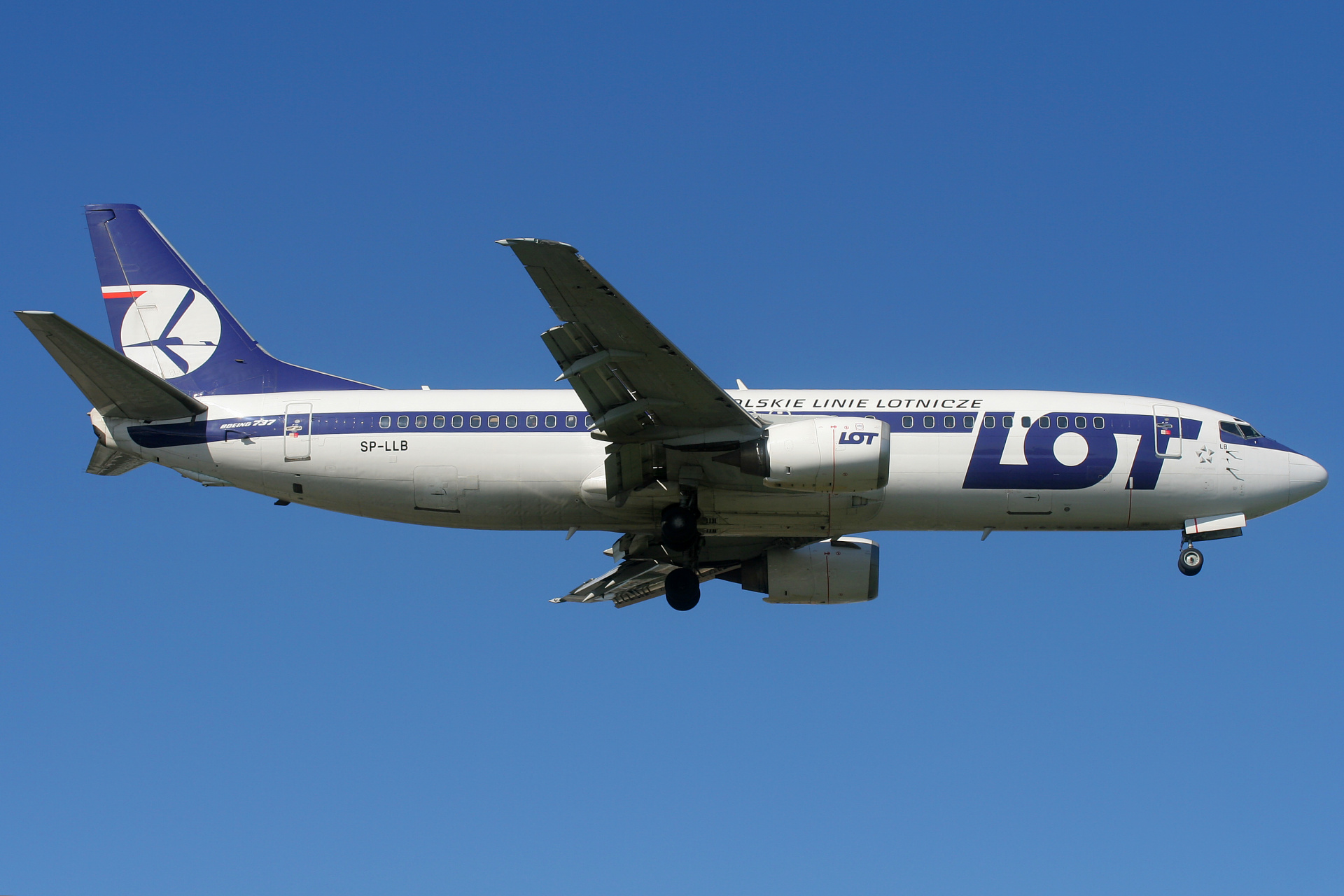 SP-LLB (Samoloty » Spotting na EPWA » Boeing 737-400 » Polskie Linie Lotnicze LOT)