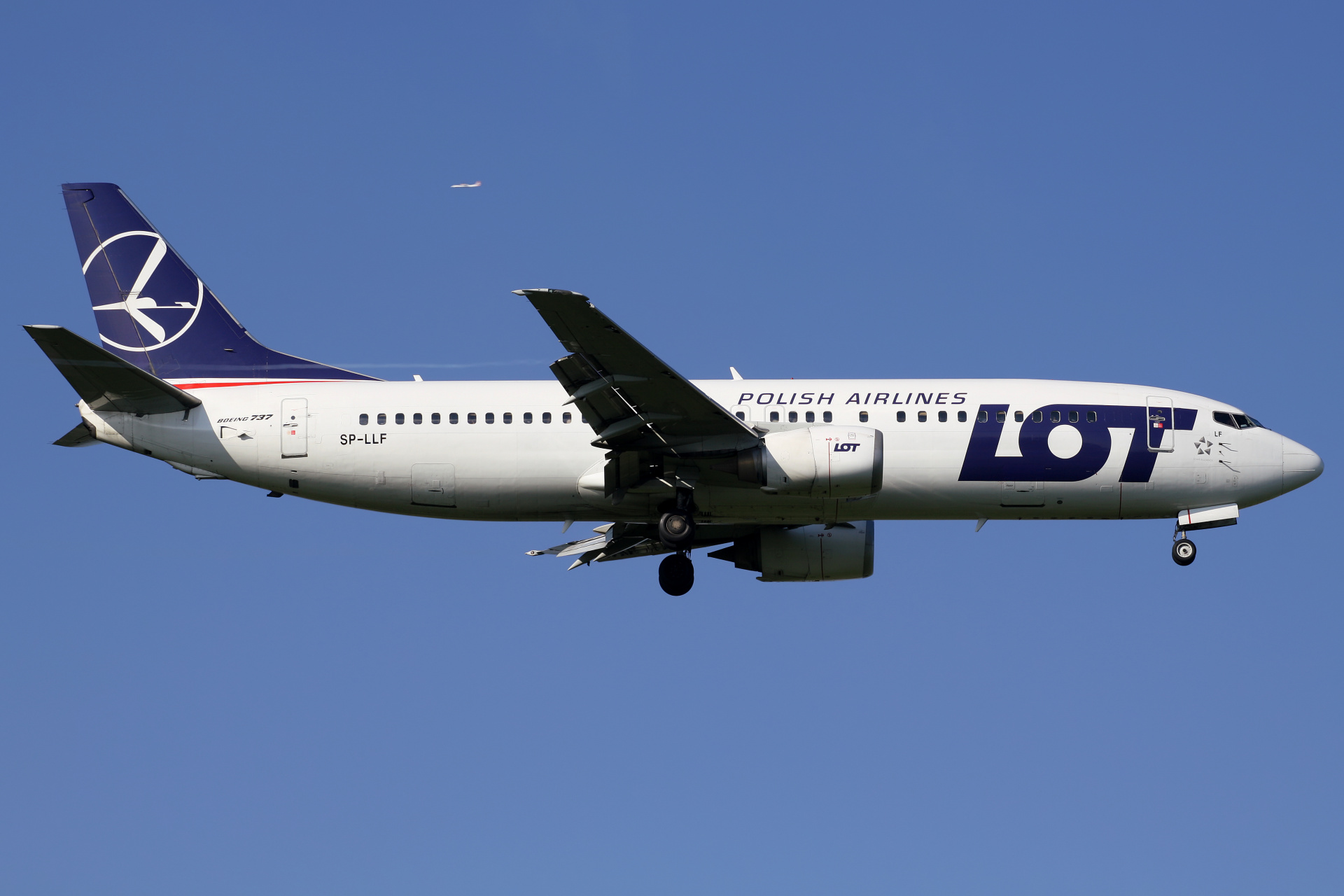 SP-LLF (Samoloty » Spotting na EPWA » Boeing 737-400 » Polskie Linie Lotnicze LOT)
