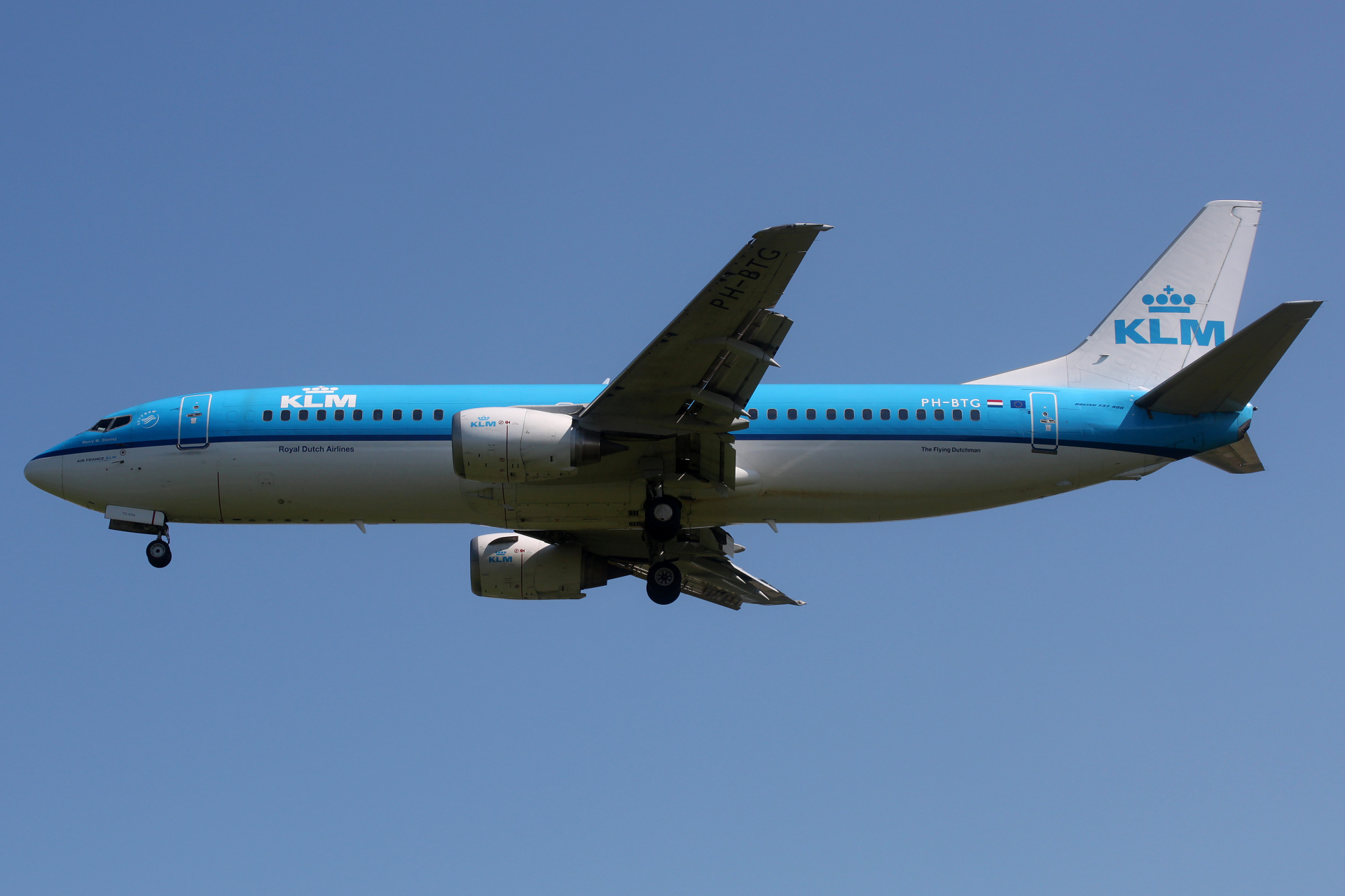 PH-BTG, KLM Royal Dutch Airlines (Samoloty » Spotting na EPWA » Boeing 737-400)