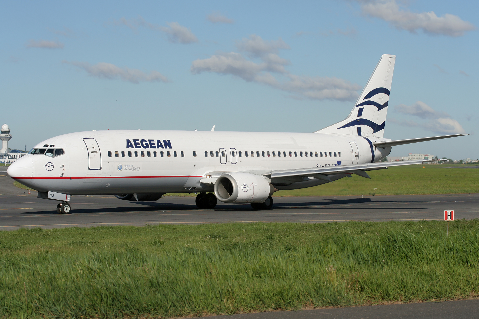 SX-BGJ, Aegean Airlines (Aircraft » EPWA Spotting » Boeing 737-400)