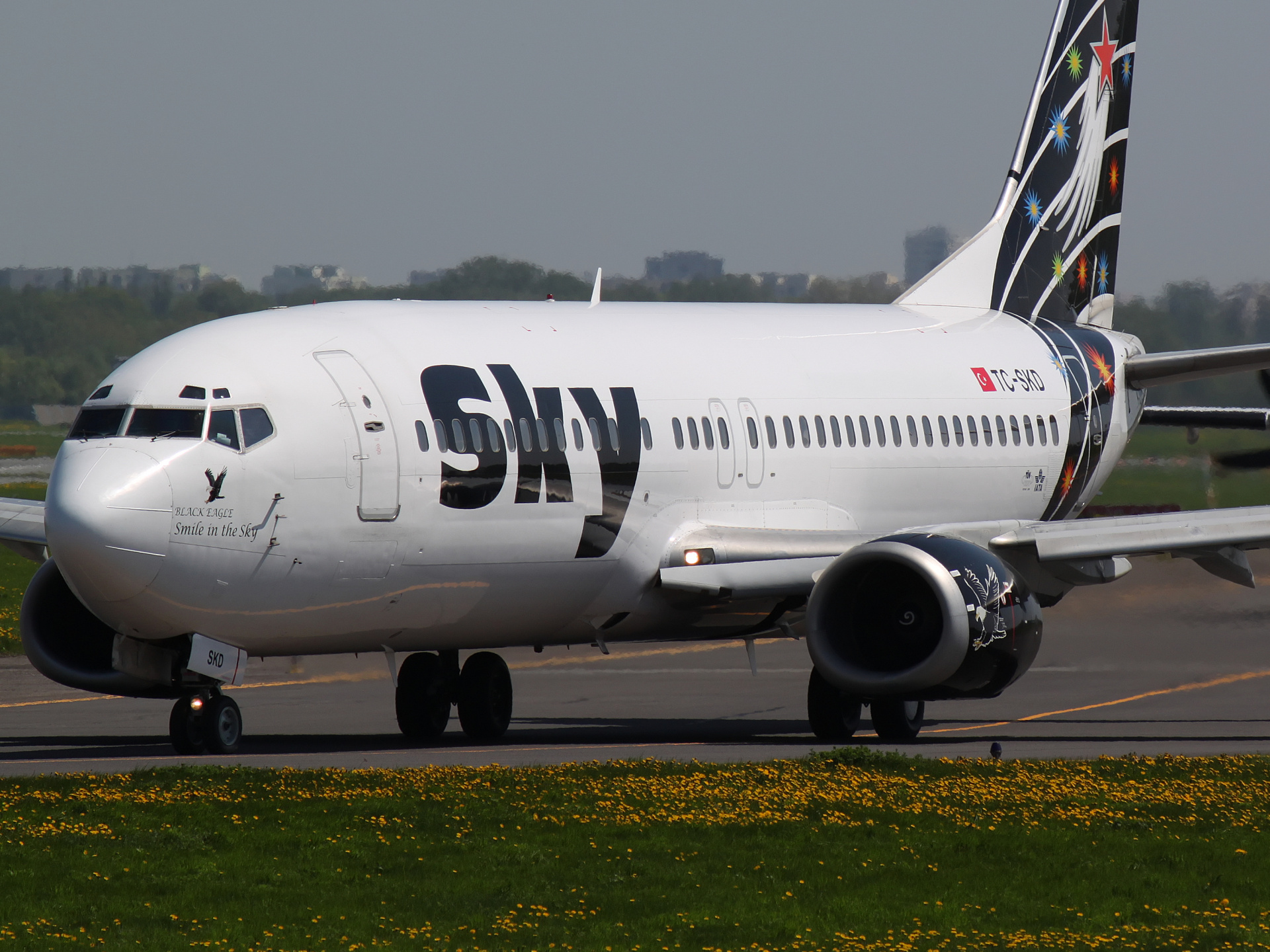 TC-SKD, Sky Airlines (Samoloty » Spotting na EPWA » Boeing 737-400)