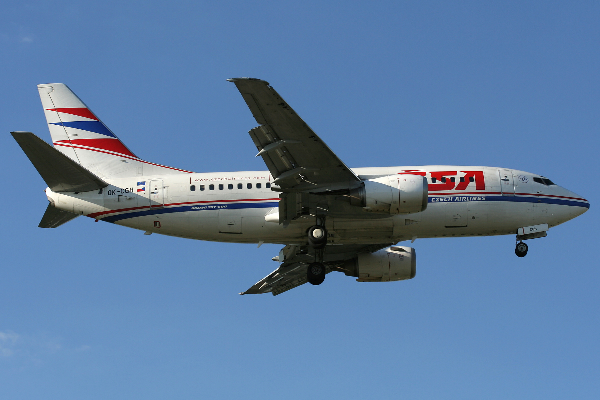 OK-CGH (Aircraft » EPWA Spotting » Boeing 737-500 » CSA Czech Airlines)