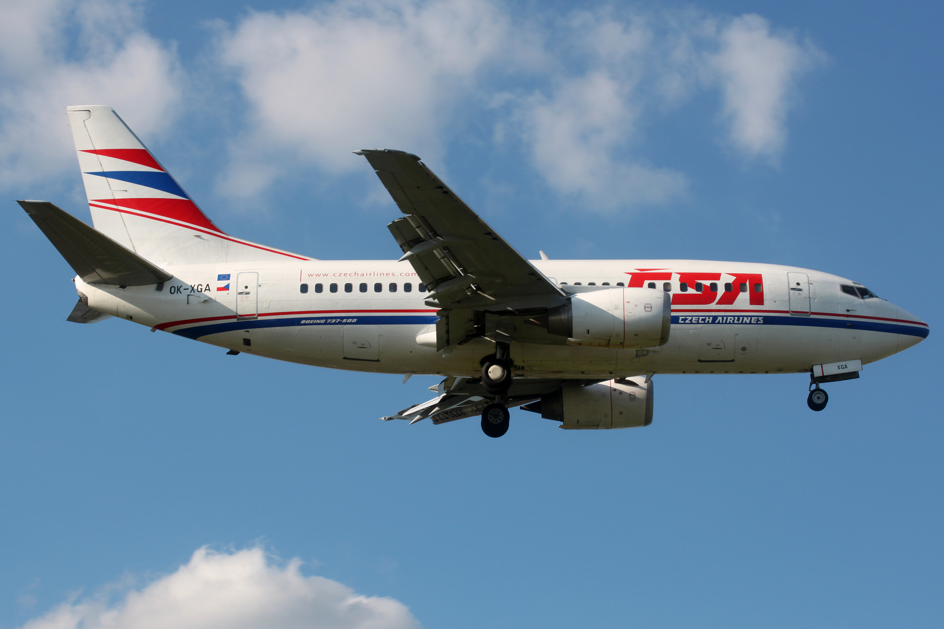 OK-XGA (Samoloty » Spotting na EPWA » Boeing 737-500 » CSA Czech Airlines)