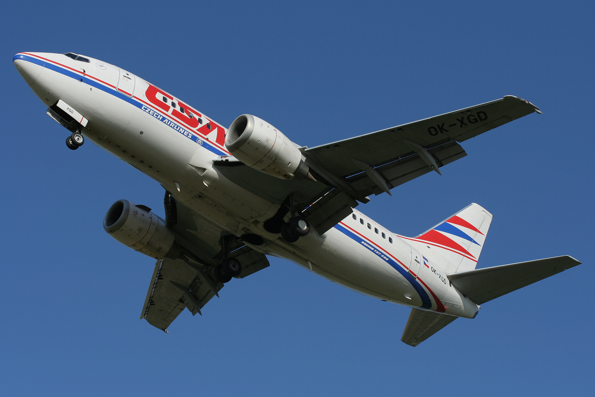 OK-XGD (Samoloty » Spotting na EPWA » Boeing 737-500 » CSA Czech Airlines)