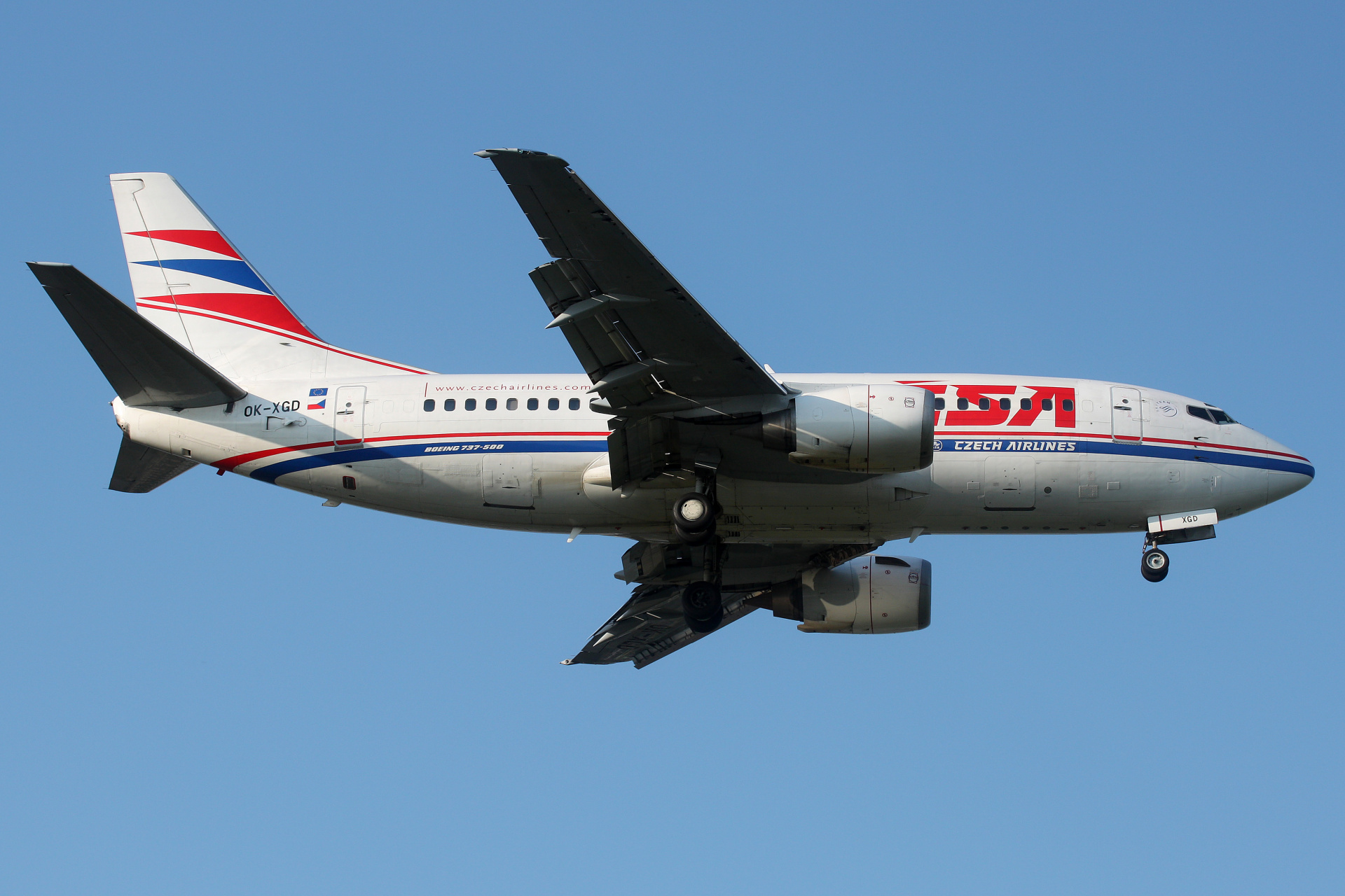 OK-XGD (Aircraft » EPWA Spotting » Boeing 737-500 » CSA Czech Airlines)