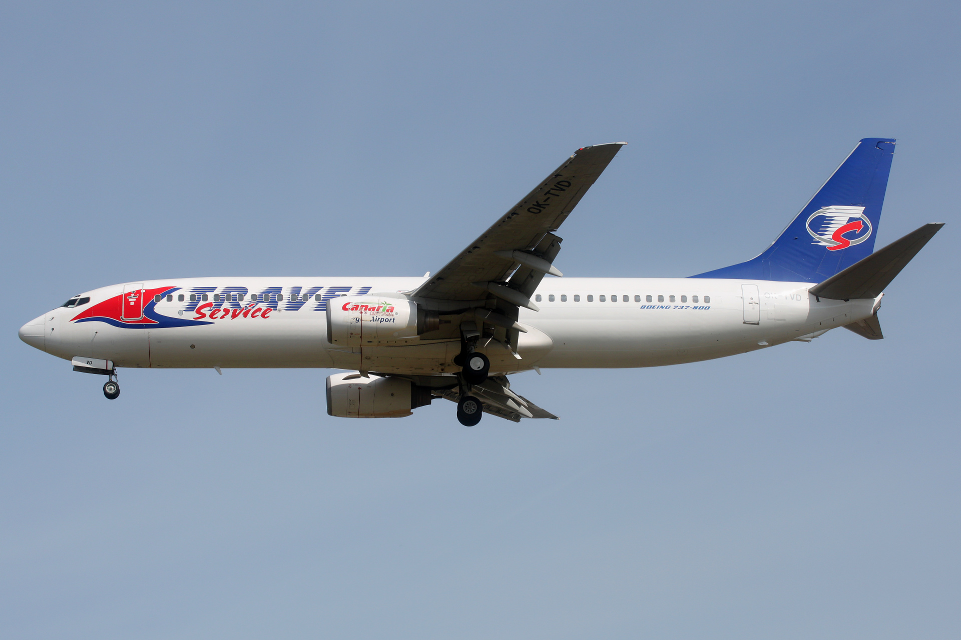 OK-TVD (Samoloty » Spotting na EPWA » Boeing 737-800 » Travel Service Airlines)