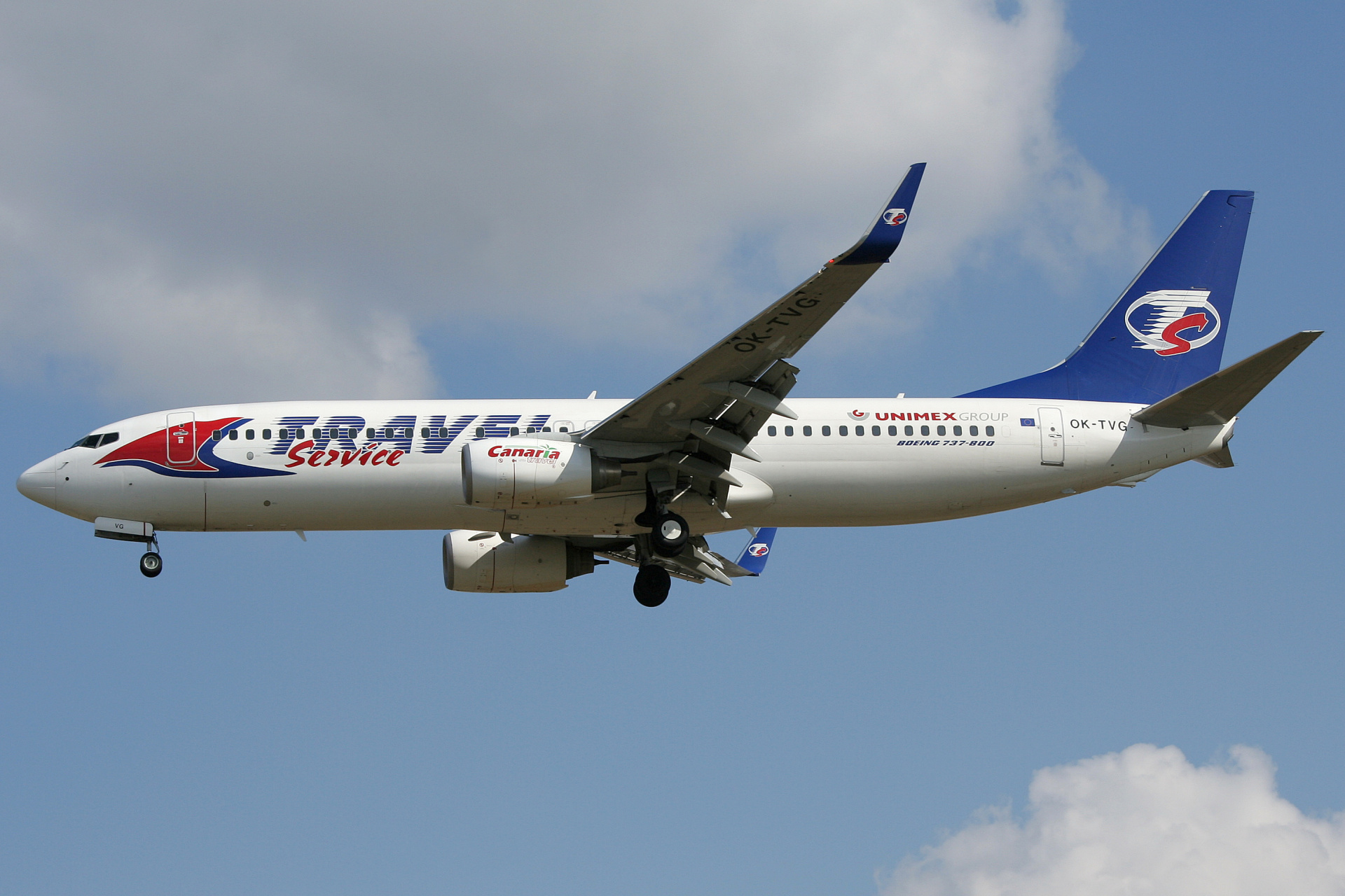 OK-TVG (Samoloty » Spotting na EPWA » Boeing 737-800 » Travel Service Airlines)