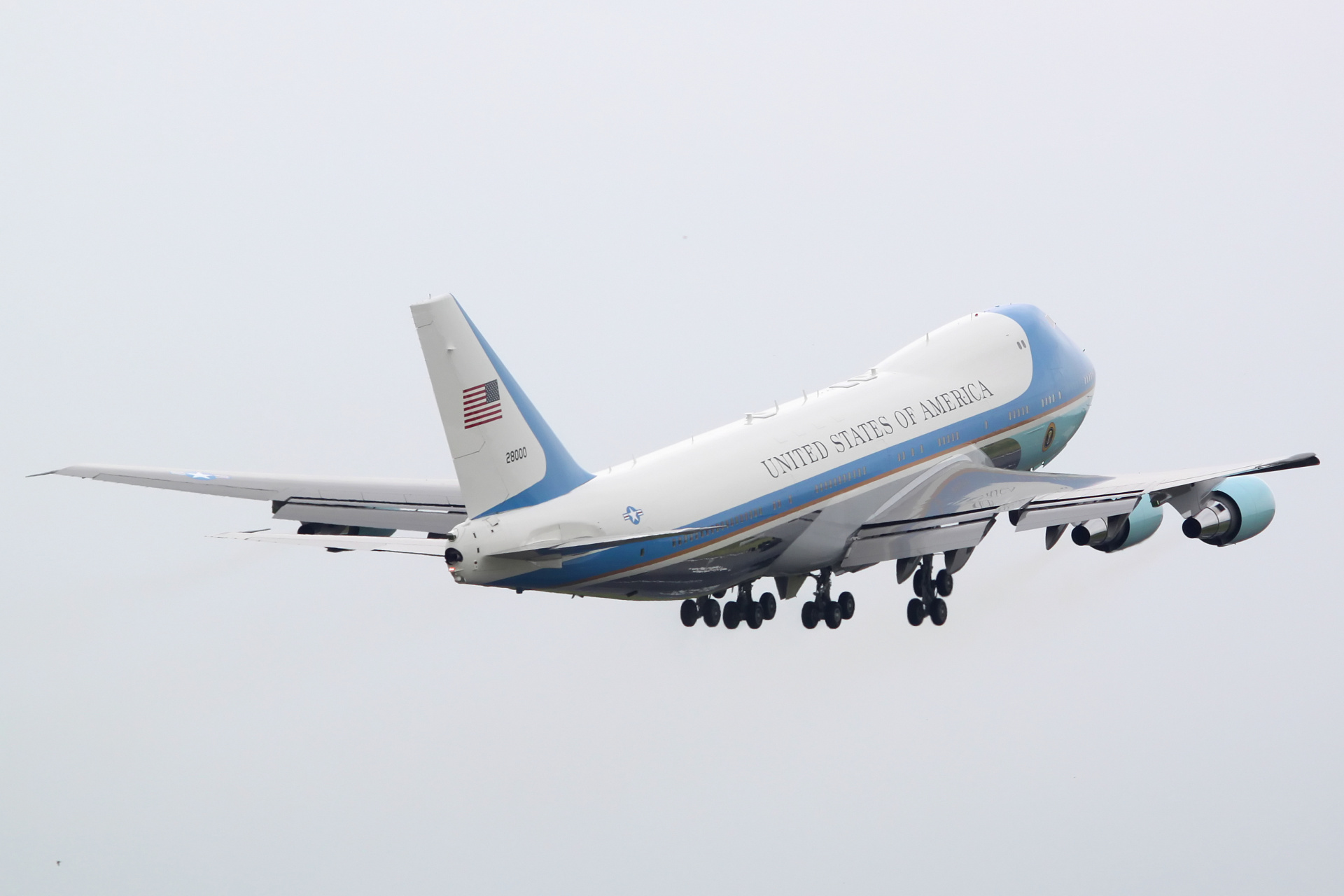 82-8000, Siły Powietrzne Stanów Zjednoczonych (Samoloty » Spotting na EPWA » Boeing 747-200 » VC-25A)
