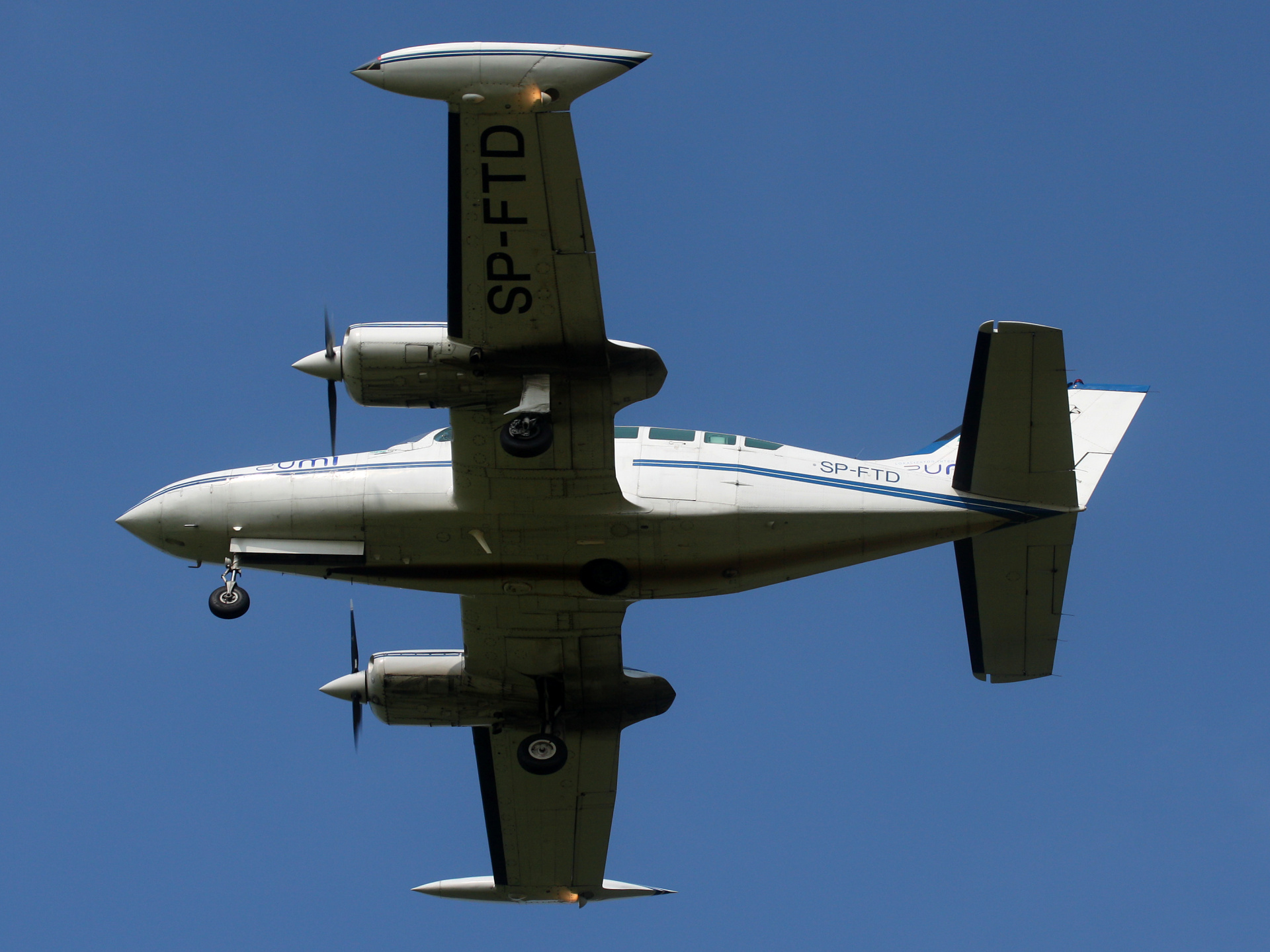 Cessna 402B, SP-FTD, MGGP Aero (Samoloty » Spotting na EPWA » pozostałe)
