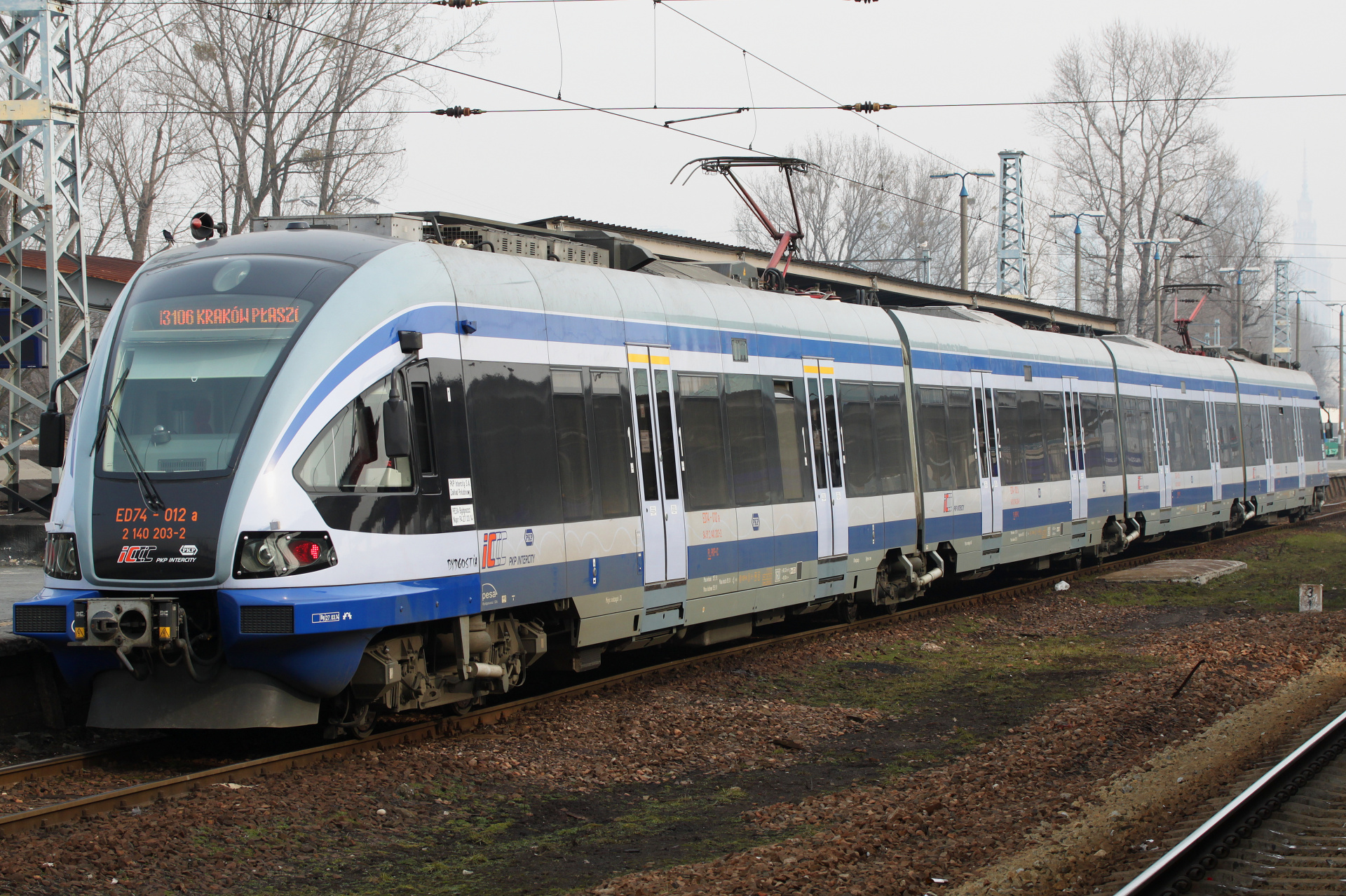 Pesa 16WEk Bydgostia ED74-012  (malatura PKP Intercity) (Pojazdy » Pociągi i lokomotywy)