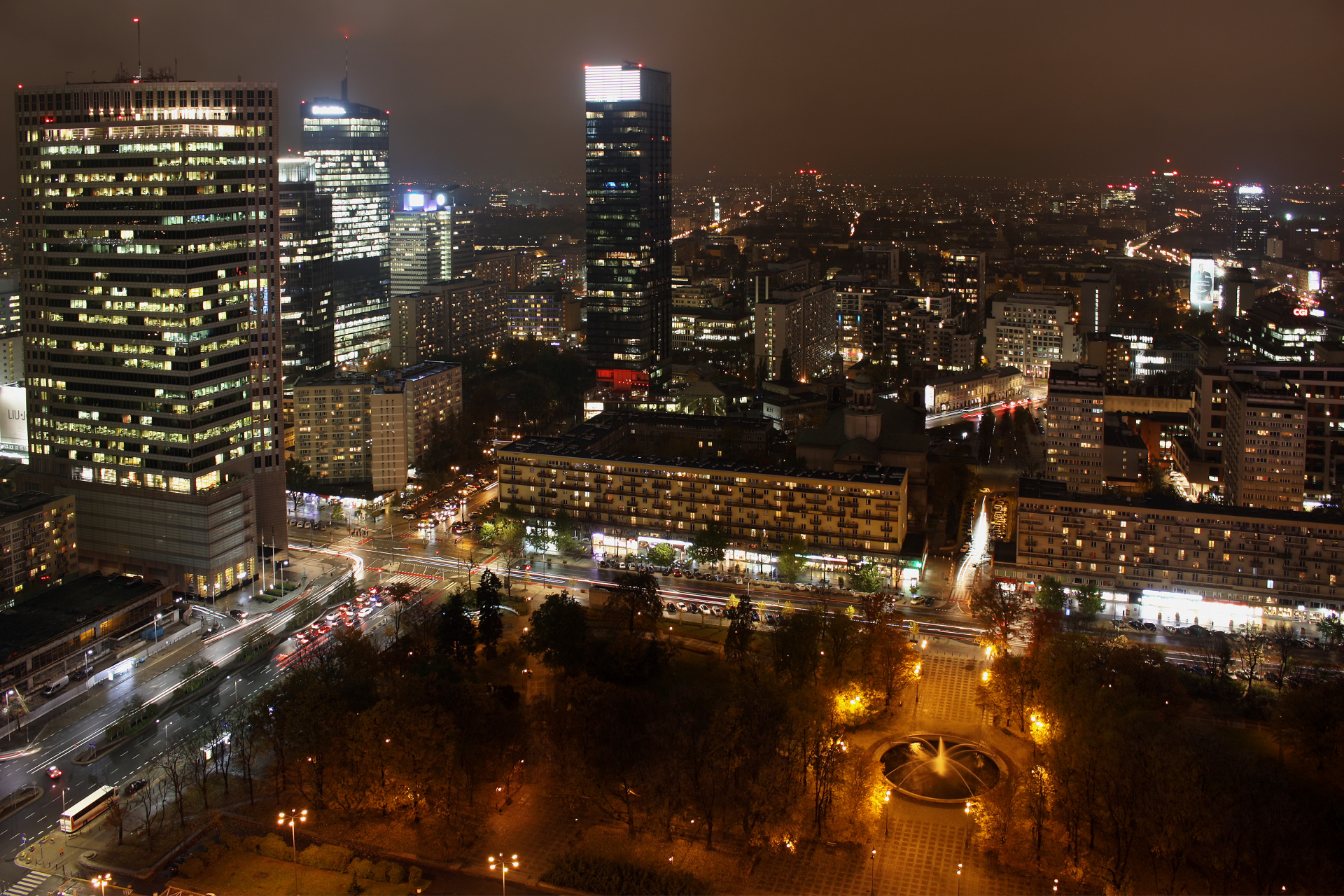 Warsaw Financial Center, Cosmopolitan and Świętokrzyska (Warsaw » Warsaw from Above)