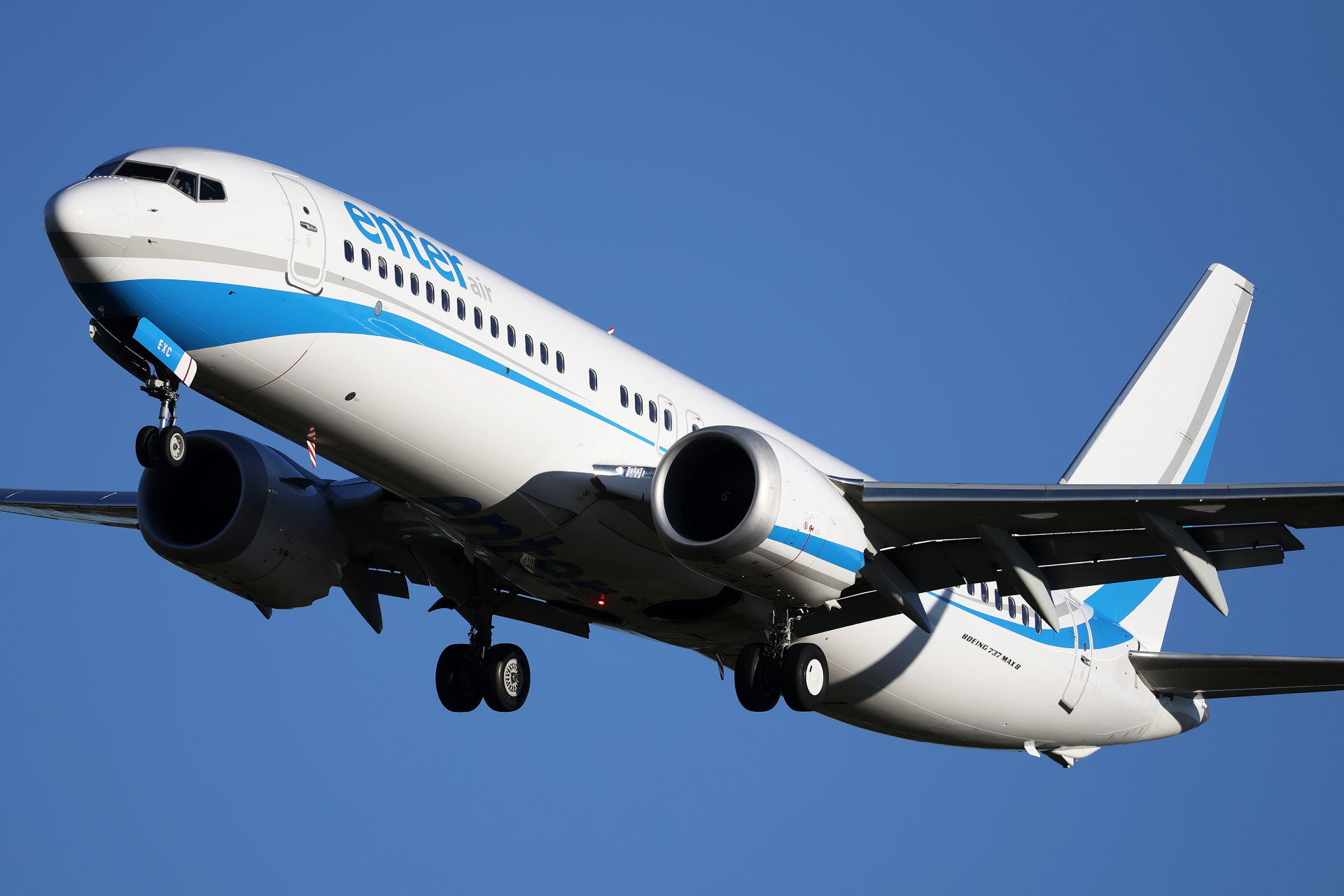 SP-EXC (Aircraft » EPWA Spotting » Boeing 737-8 MAX » Enter Air)