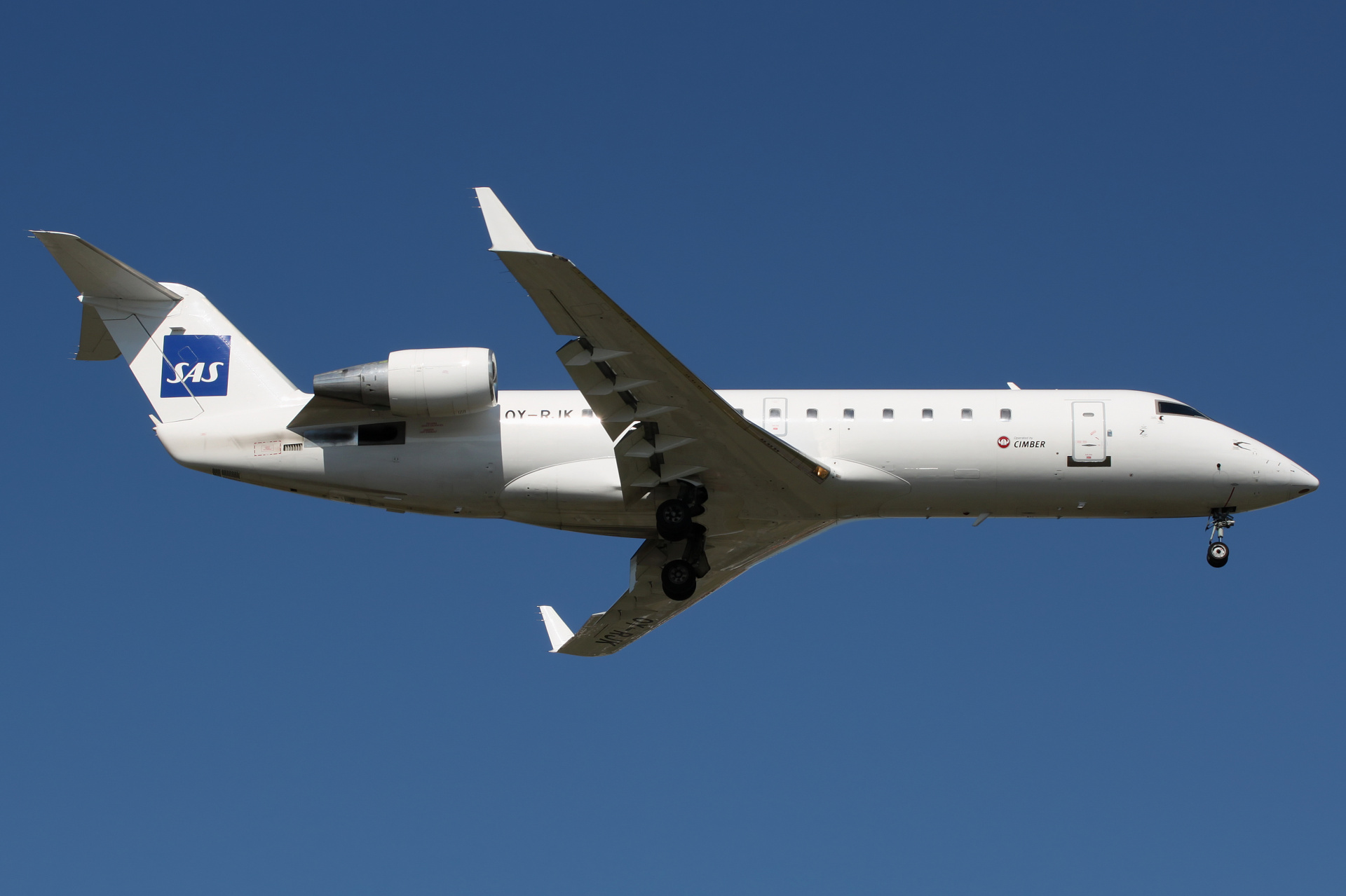OY-RJK (SAS Scandinavian Airlines) (Aircraft » EPWA Spotting » Bombardier CL-600 Regional Jet » CRJ-200 » Cimber Air)