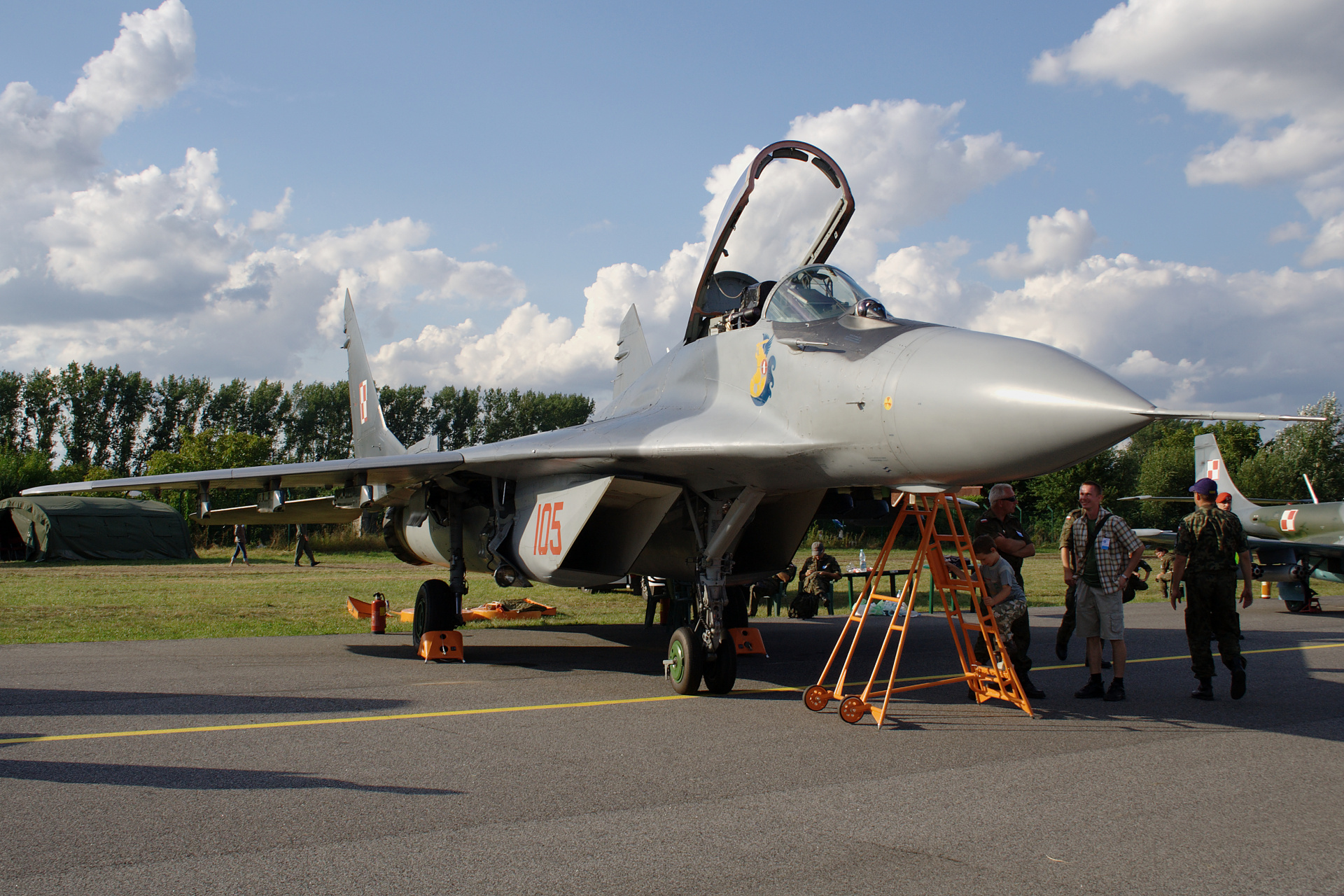Mikoyan-Gurewich MiG-29A, 105, Polish Air Force (Aircraft » Radom Air Show 2009)
