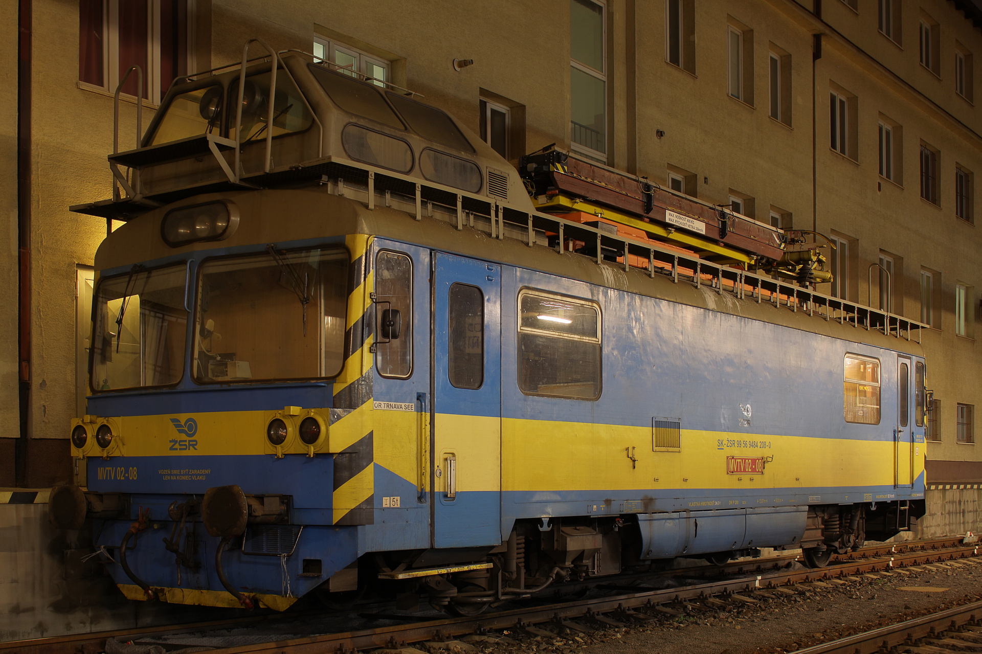 Vagónka Studénka M153.0 MVTV 02-08, Železnice Slovenskej Republiky (Travels » Bratislava » Vehicles » Trains and Locomotives)