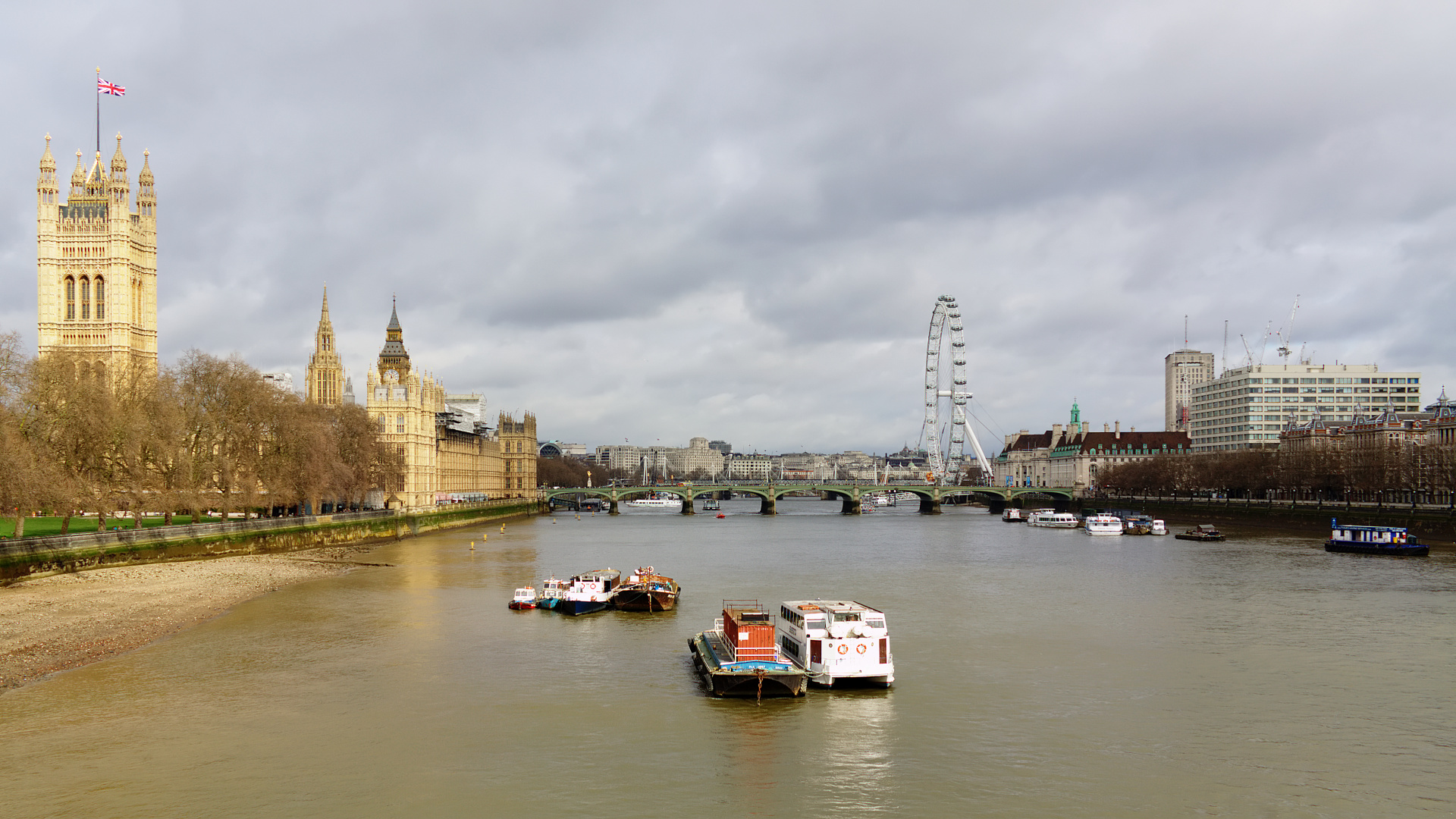 Westminster z mostu Lambeth (Podróże » Londyn » Londyn za dnia)