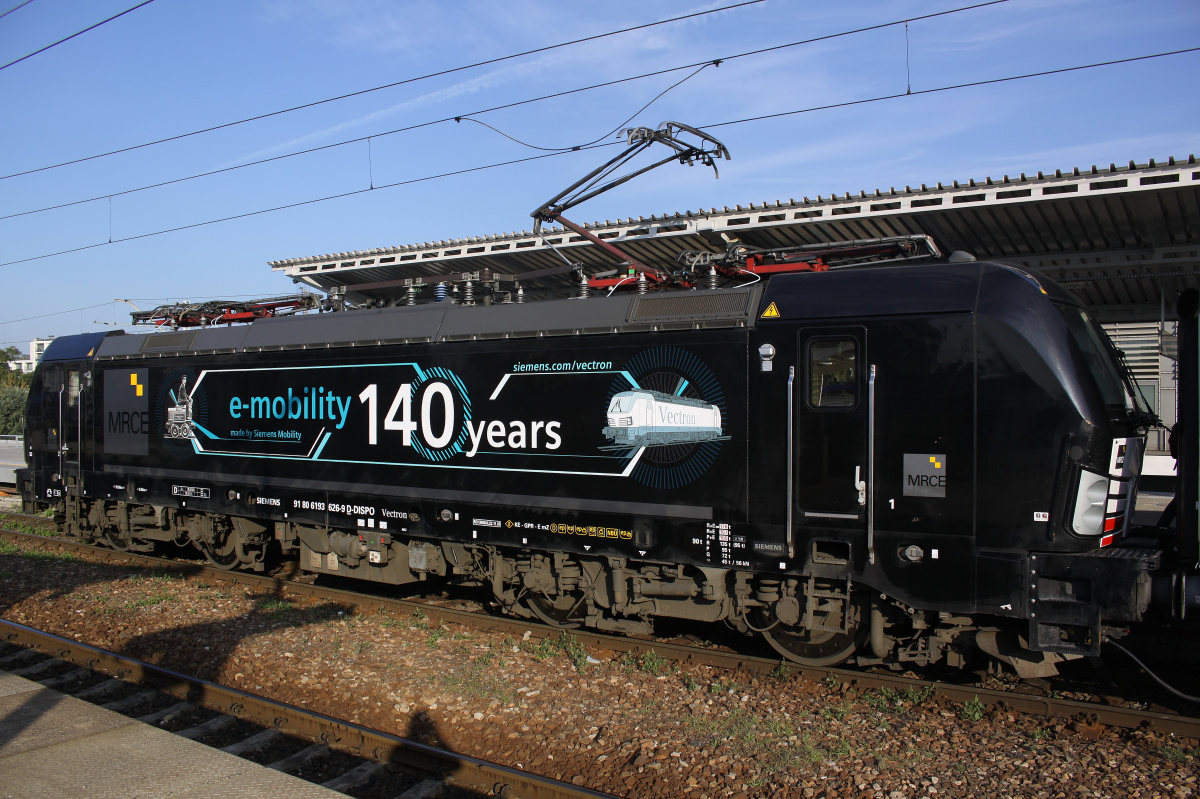 X4-E-Loco-AB Vectron MS X4 E 626 ("Siemens e-mobility. 140 years" livery) (Vehicles » Trains and Locomotives » Siemens Vectron)