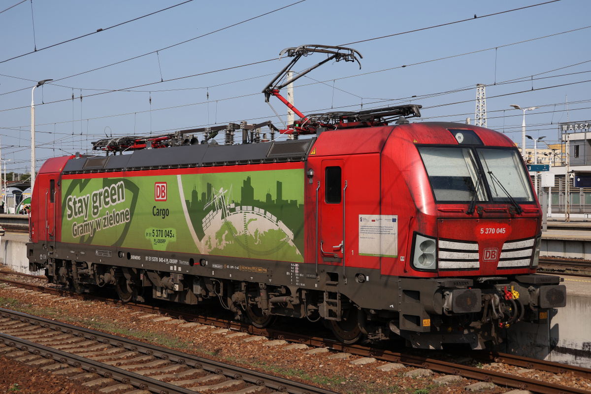X4-E-Loco-AB Vectron MS 045, DB Schenker Rail Polska ("Stay green. Gramy w zielone" wrap)