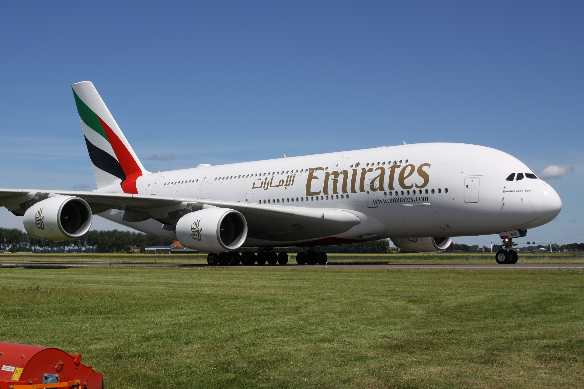 A6-EEV (Aircraft » Schiphol Spotting » Airbus A380-800 » Emirates)