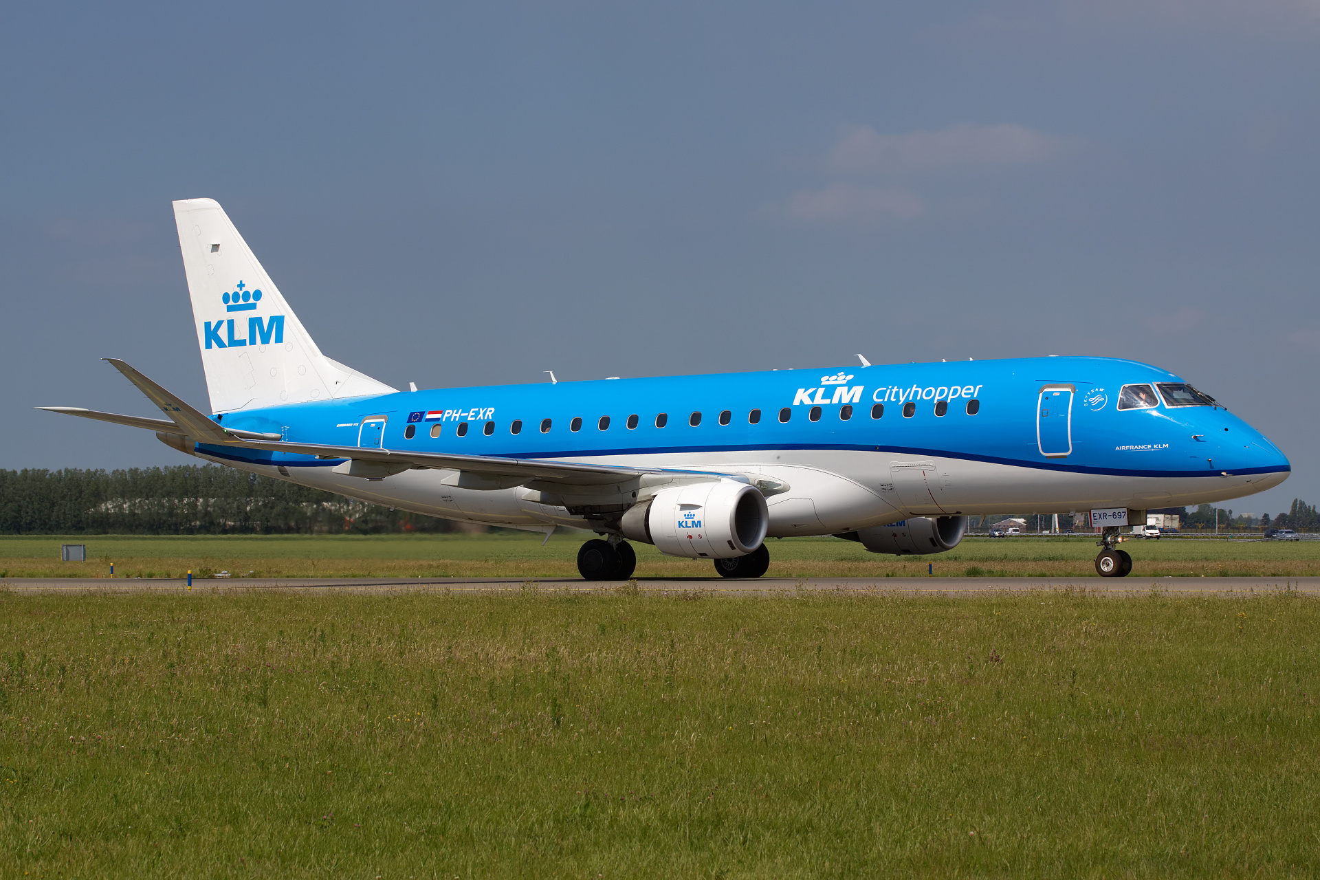 PH-EXR (Samoloty » Spotting na Schiphol » Embraer E175 » KLM Cityhopper)