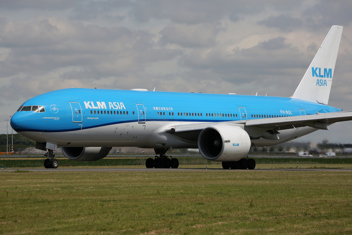 PH-BQL (KLM Asia, new livery) (Aircraft » Schiphol Spotting » Boeing 777-200/-ER » KLM Royal Dutch Airlines)