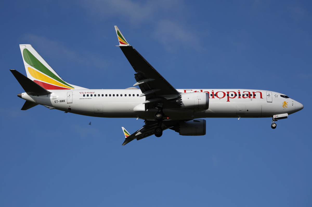 ET-AWK (Aircraft » EPWA Spotting » Boeing 737-8 MAX » Ethiopian Airlines)