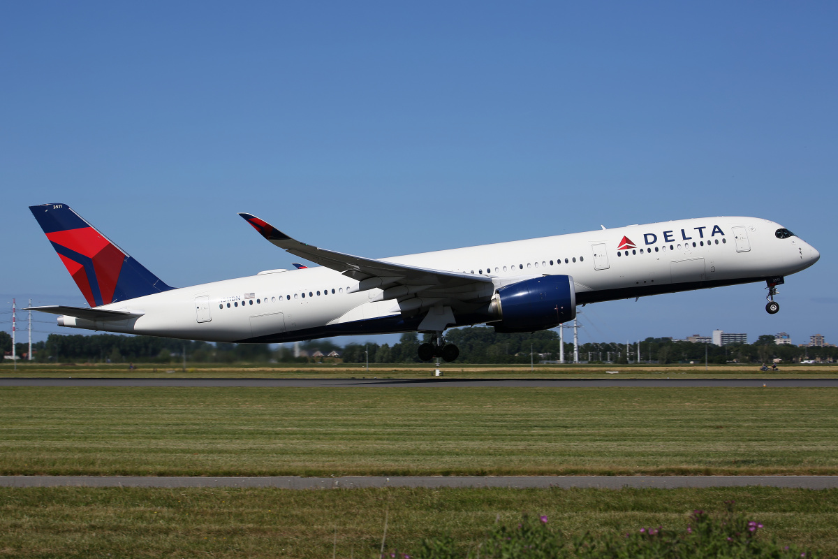 N511DN (Aircraft » Schiphol Spotting » Airbus A350-900 » Delta Airlines)